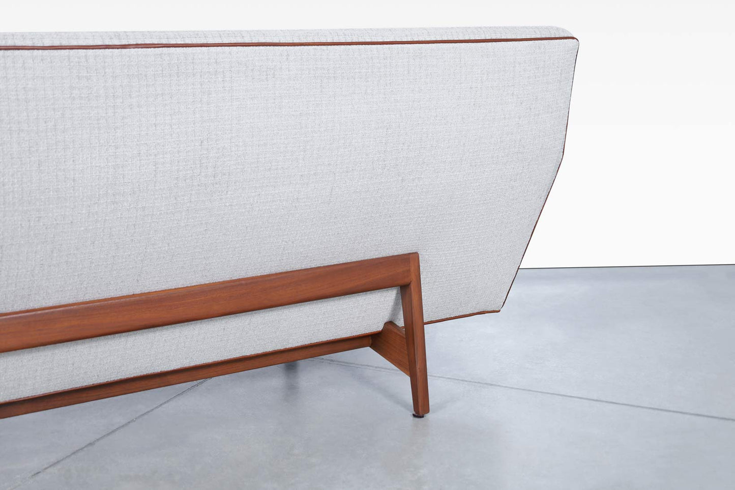 Vintage Walnut Sofa Model U-150 by Jens Risom