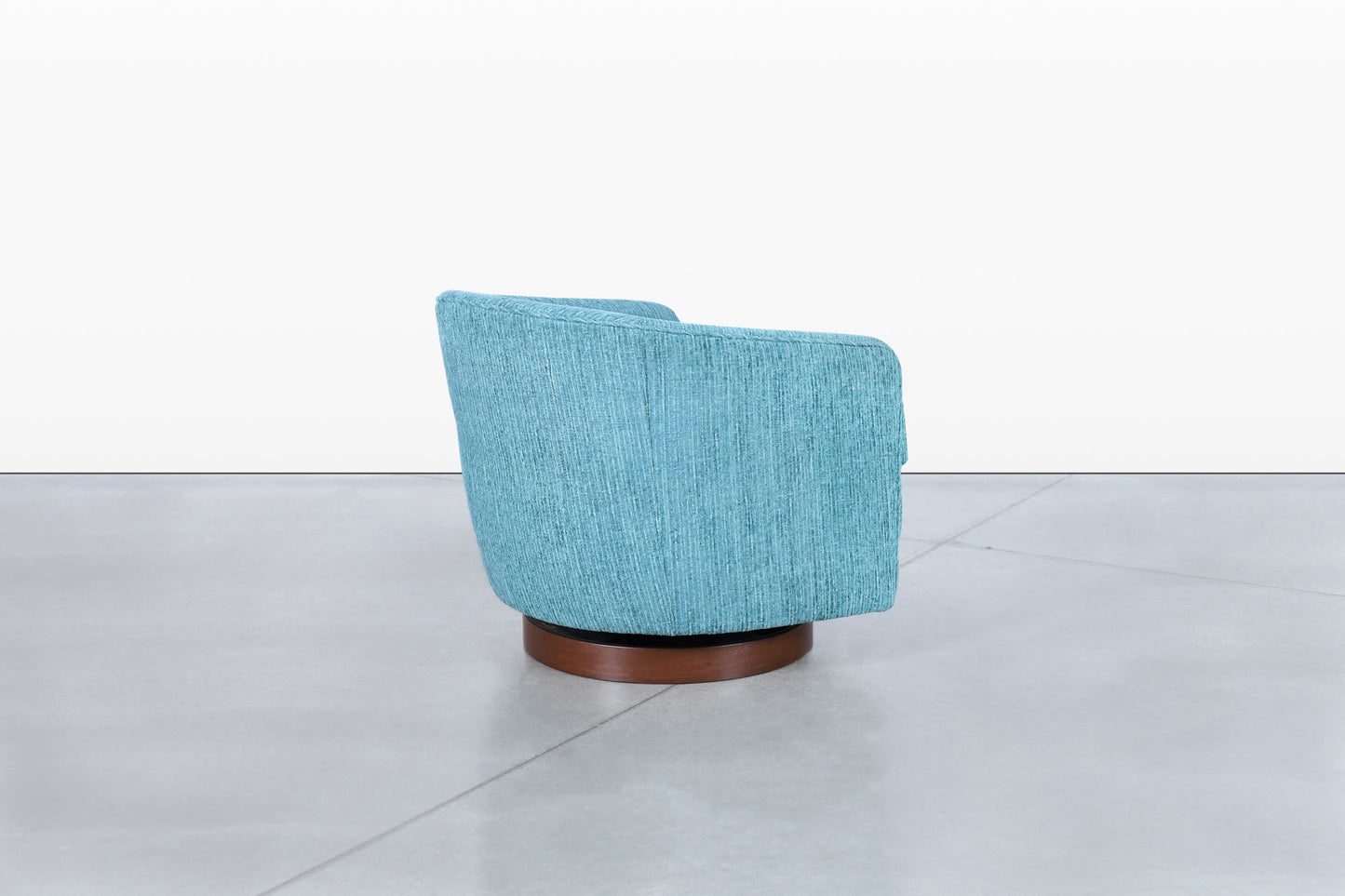 Vintage Walnut Swivel Lounge Chairs by Milo Baughman for Thayer Coggin