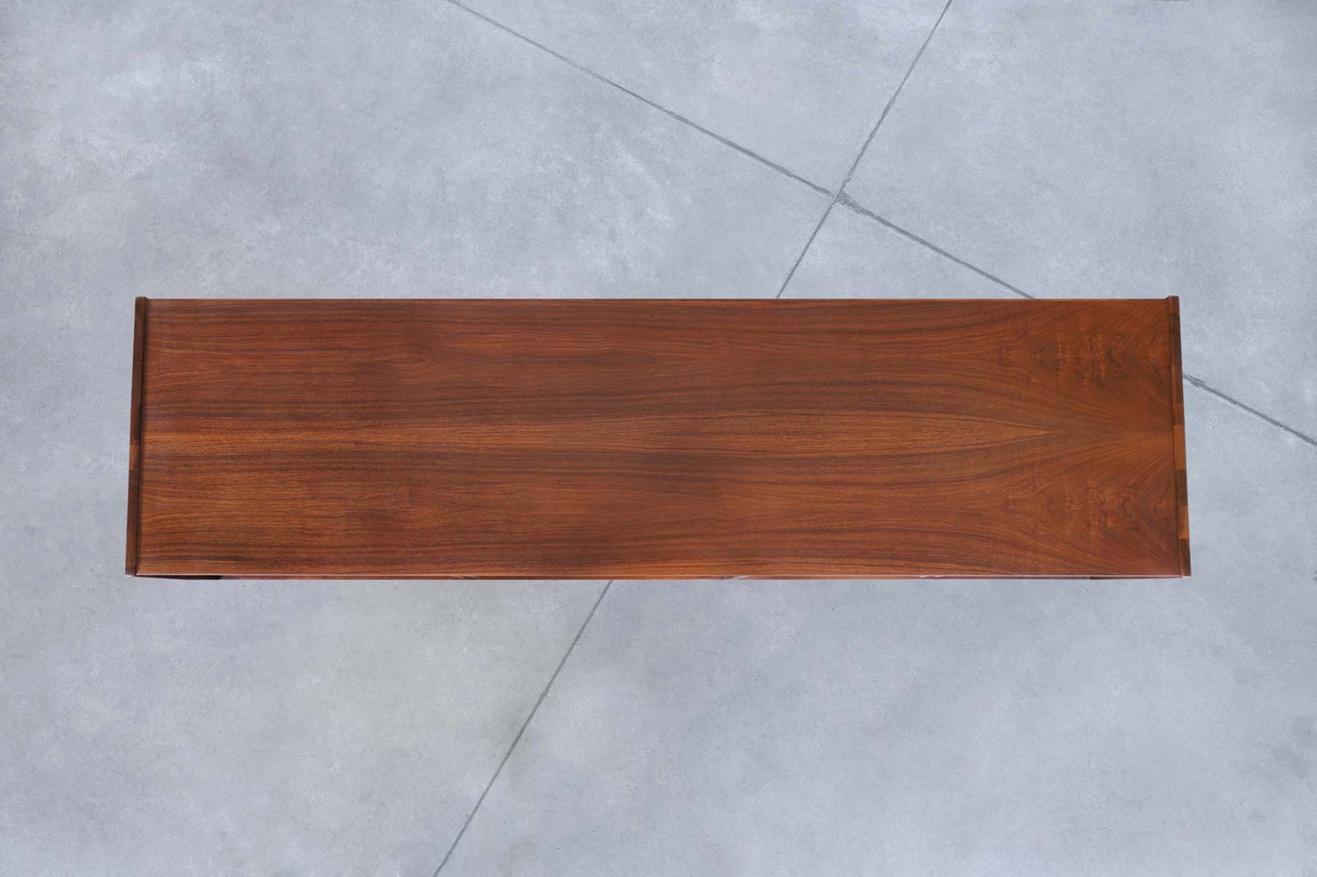 Vintage Walnut Tambour Door Credenza by John Caldwell for Brown Saltman