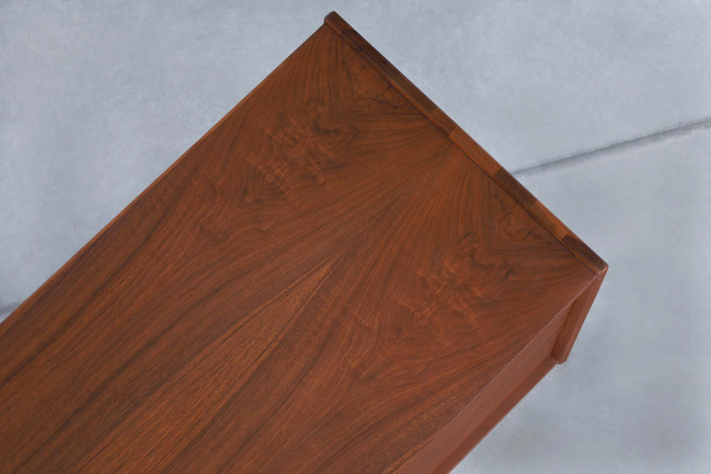 Vintage Walnut Tambour Door Credenza by John Caldwell for Brown Saltman