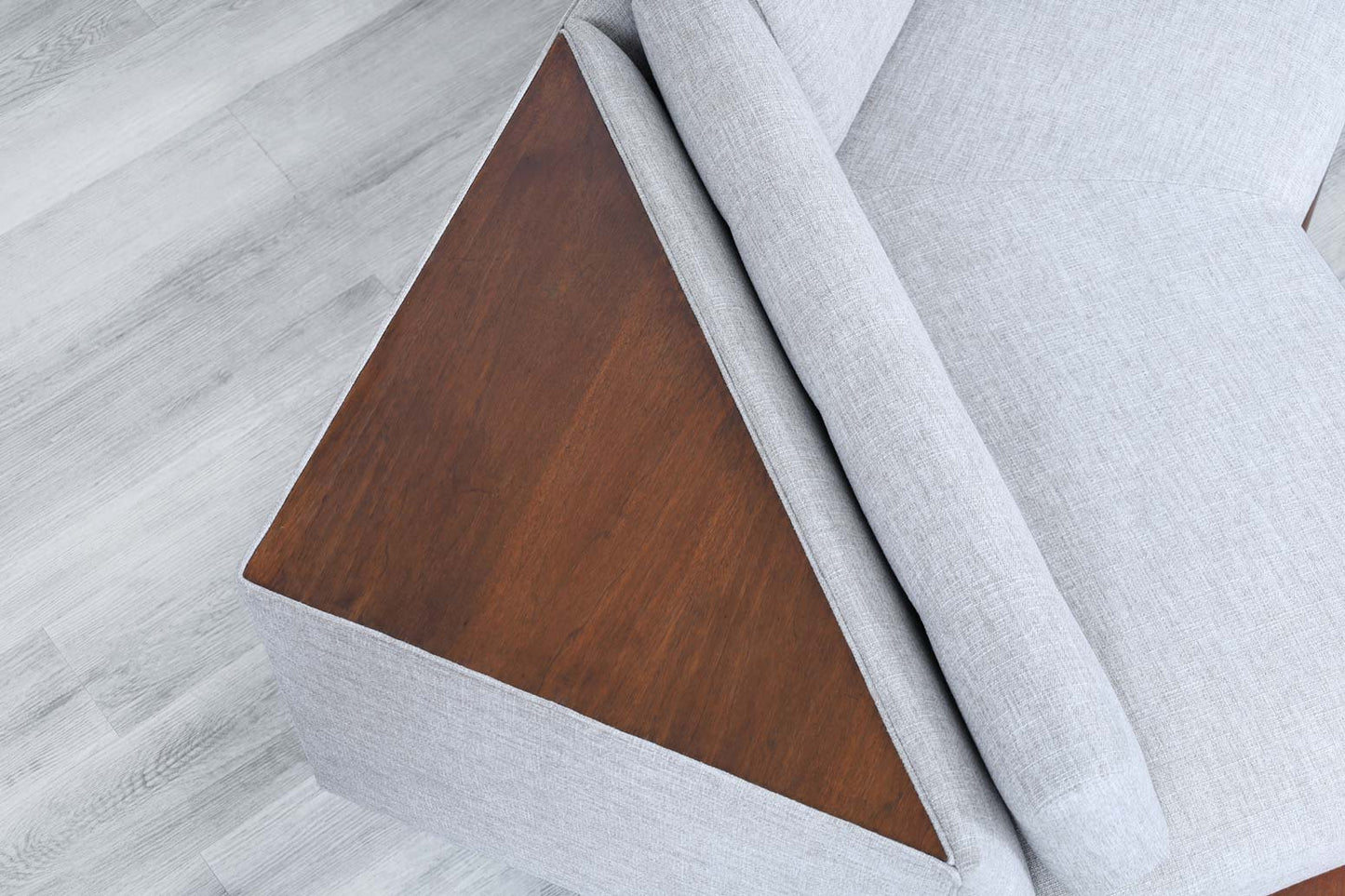 Vintage Walnut "Boomerang" Sofa by Adrian Pearsall for Craft Associates