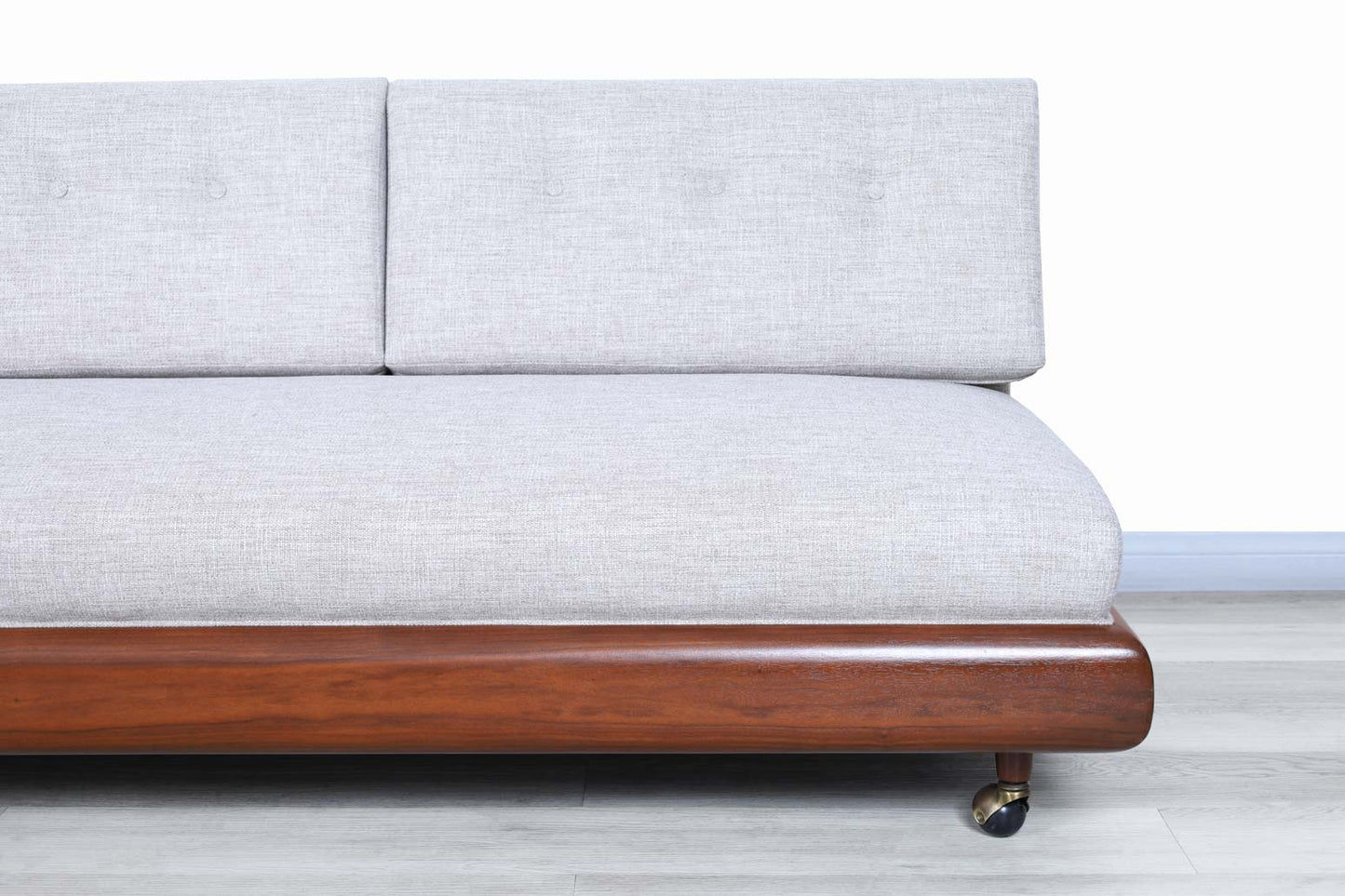 Vintage Walnut "Boomerang" Sofa by Adrian Pearsall for Craft Associates