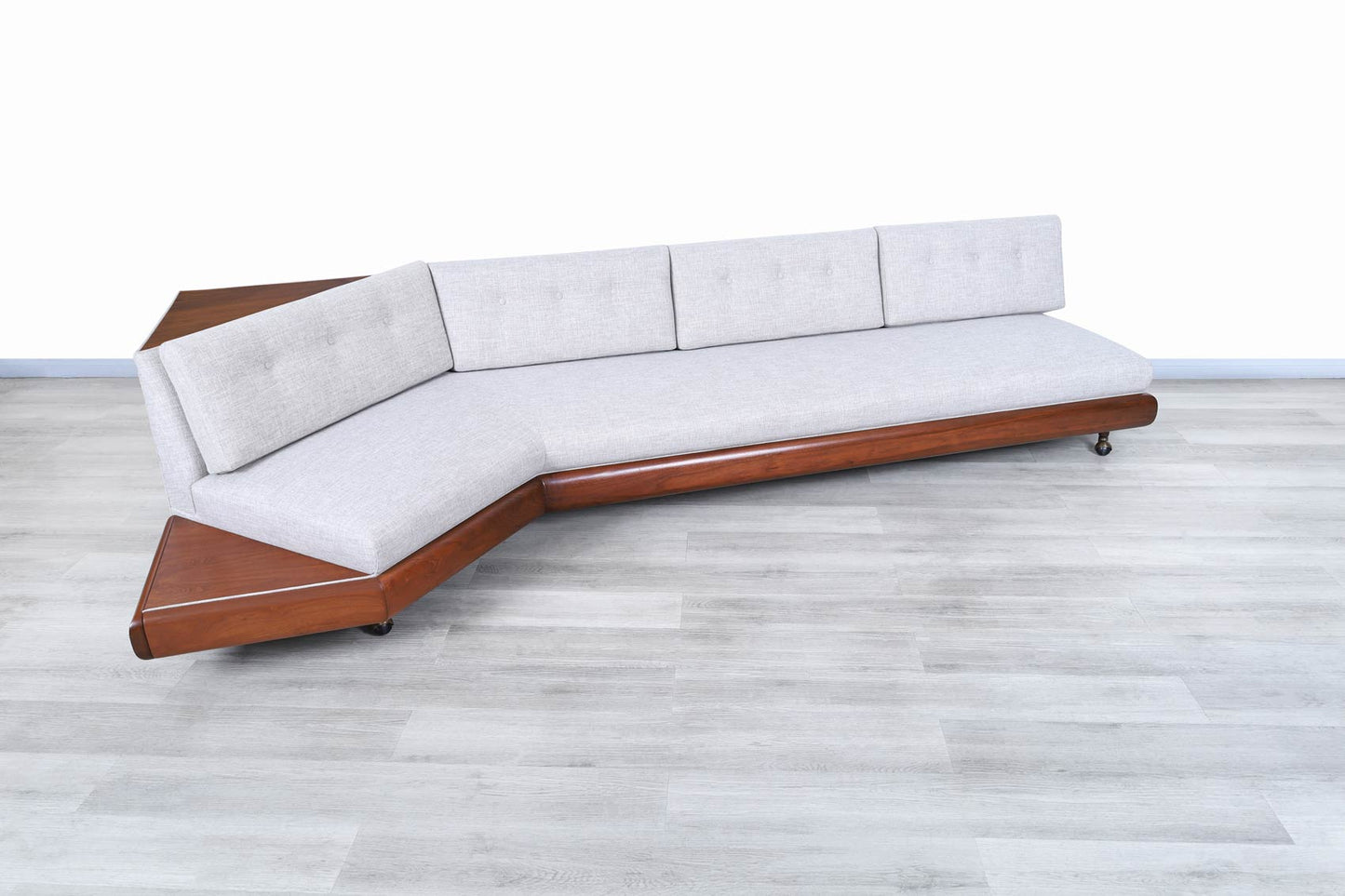 Vintage Walnut "Boomerang" Sofa by Adrian Pearsall for Craft Associates