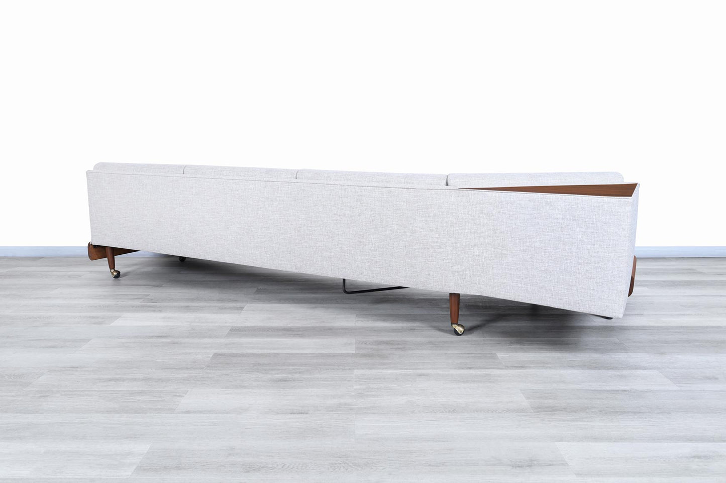 Vintage Walnut "Boomerang" Sofa by Adrian Pearsall for Craft Associates