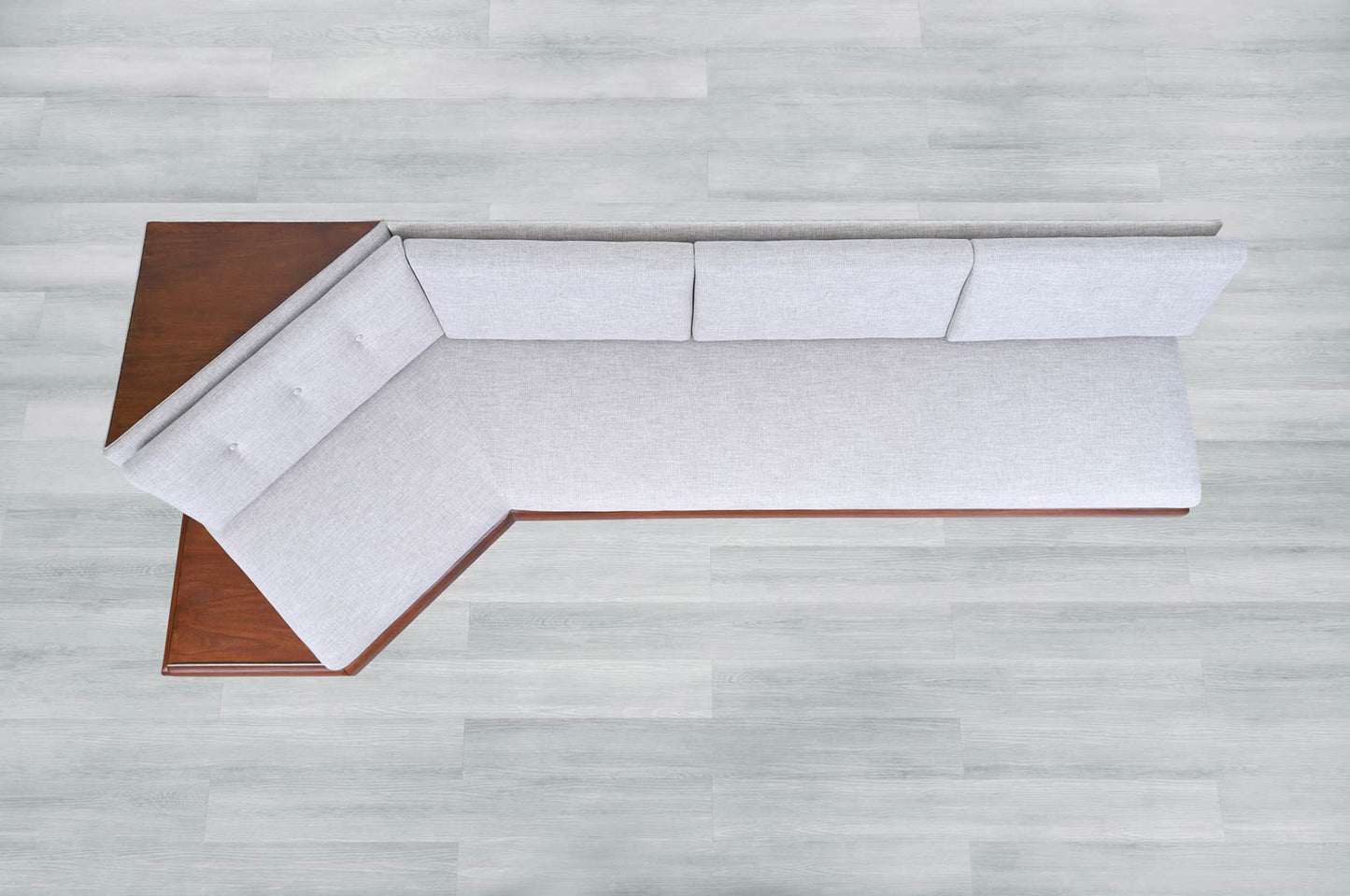 Vintage Walnut "Boomerang" Sofa by Adrian Pearsall for Craft Associates