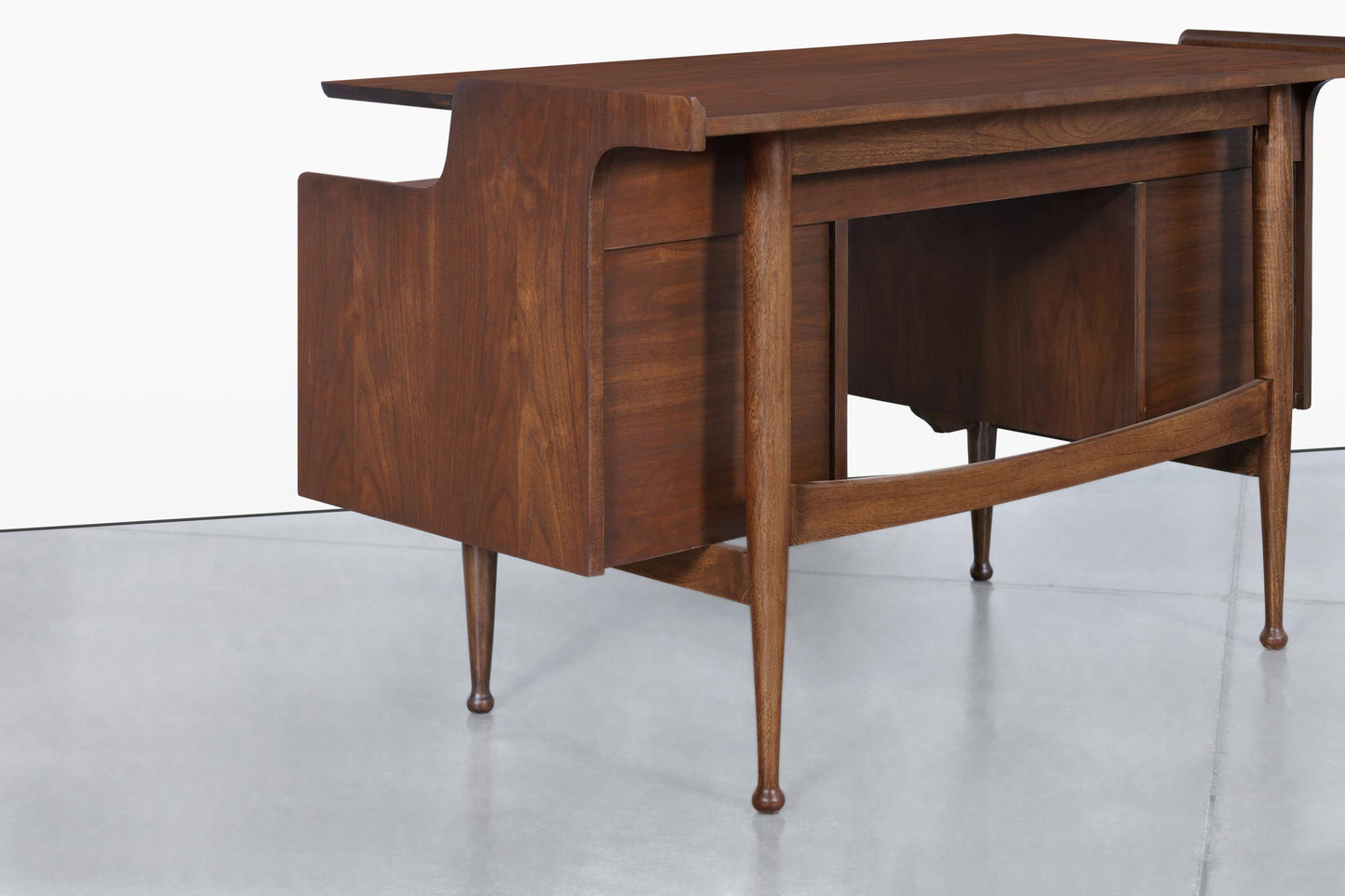 Vintage Walnut “Mainline” Desk by Hooker Furniture