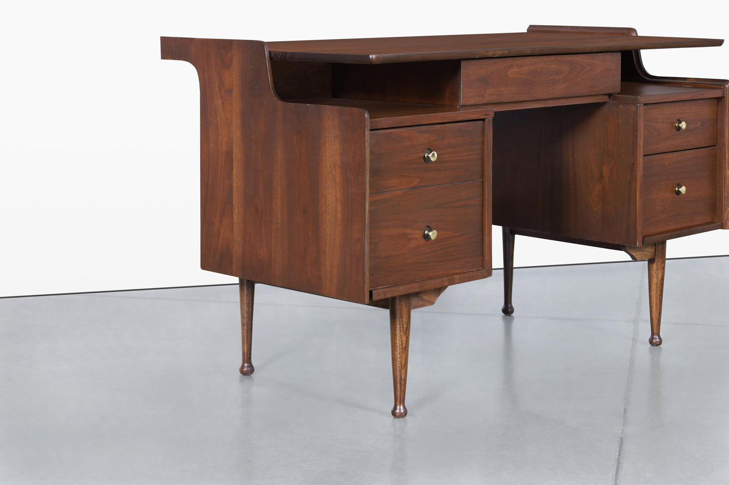 Vintage Walnut “Mainline” Desk by Hooker Furniture