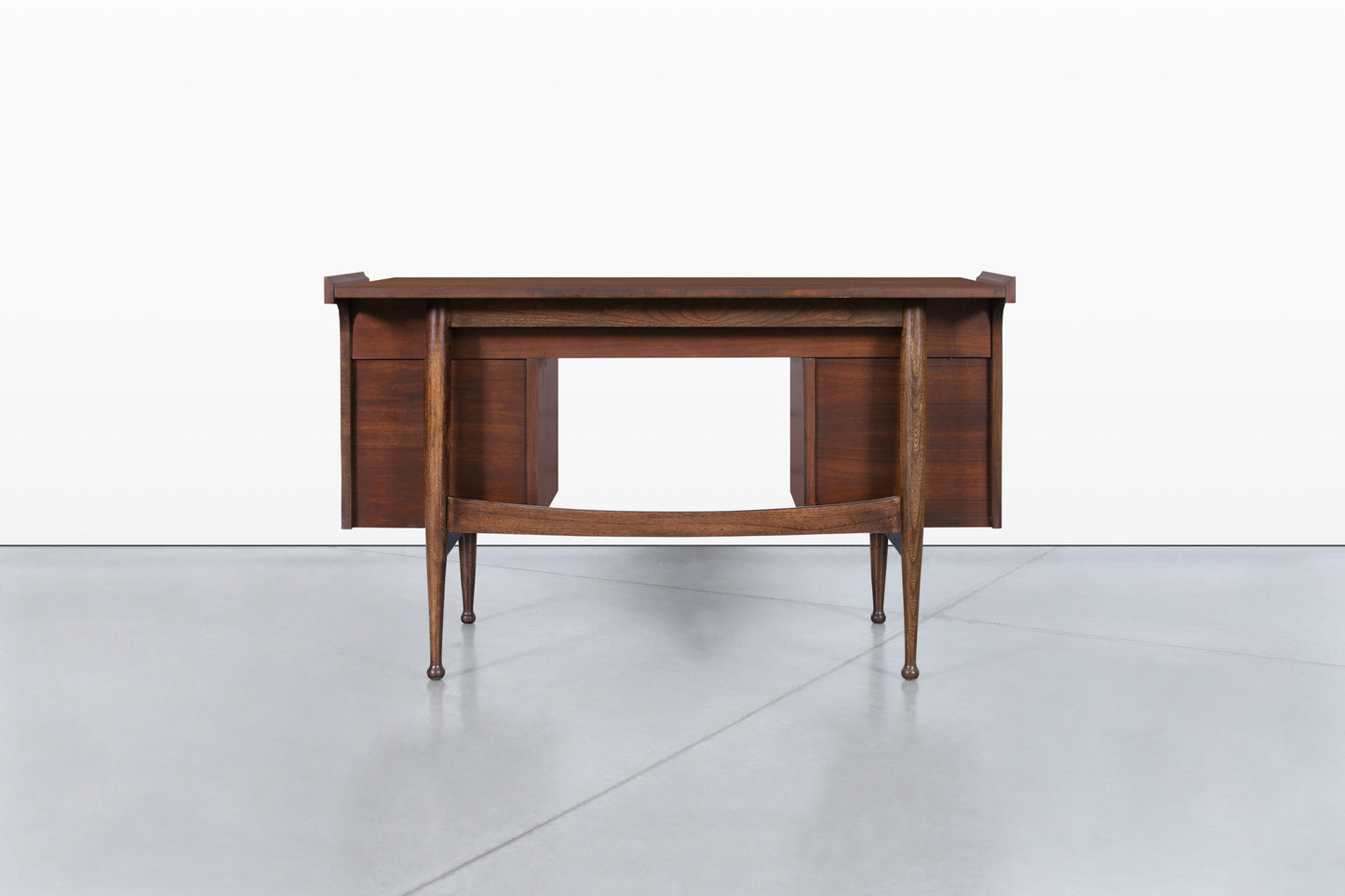 Vintage Walnut “Mainline” Desk by Hooker Furniture