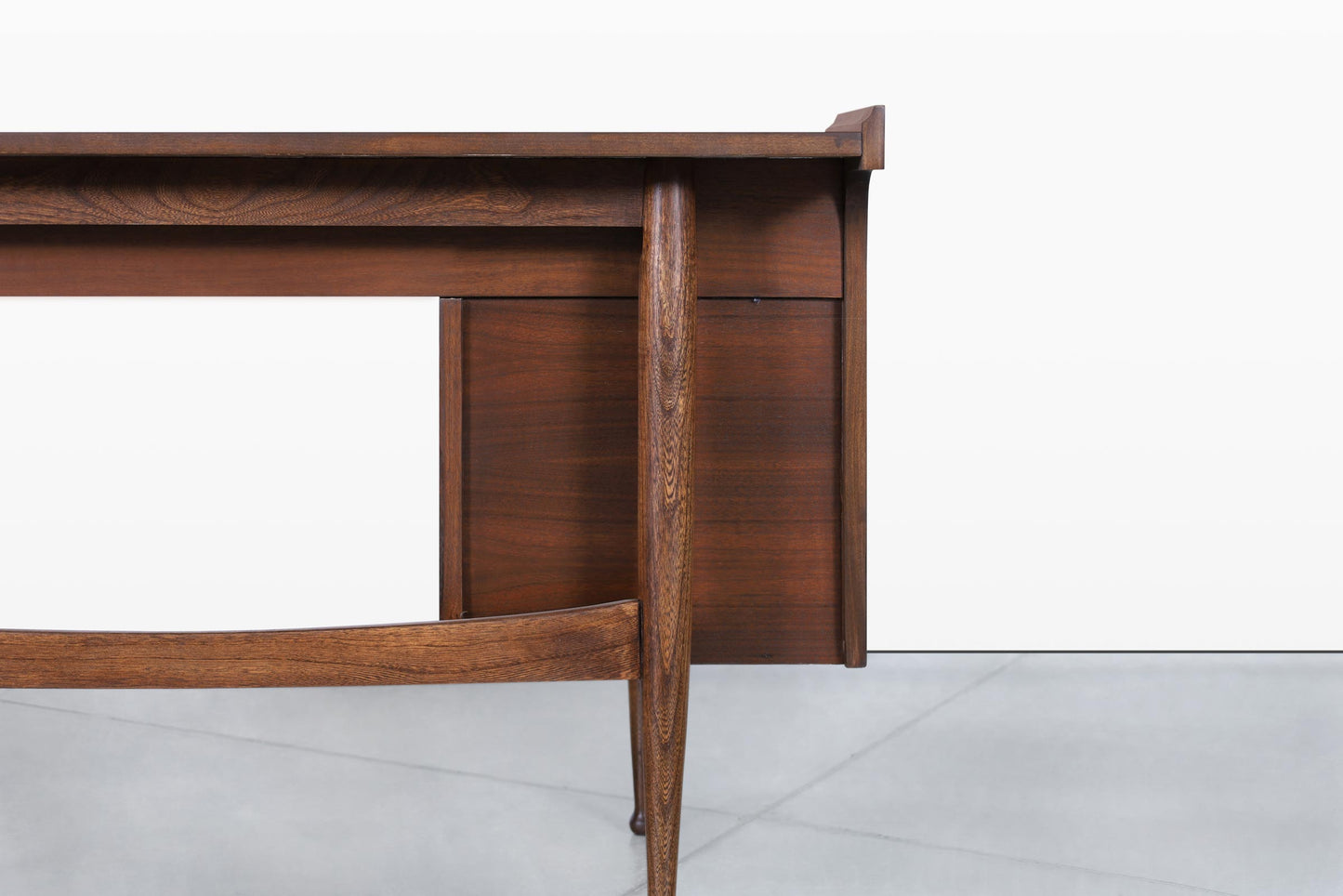 Vintage Walnut “Mainline” Desk by Hooker Furniture