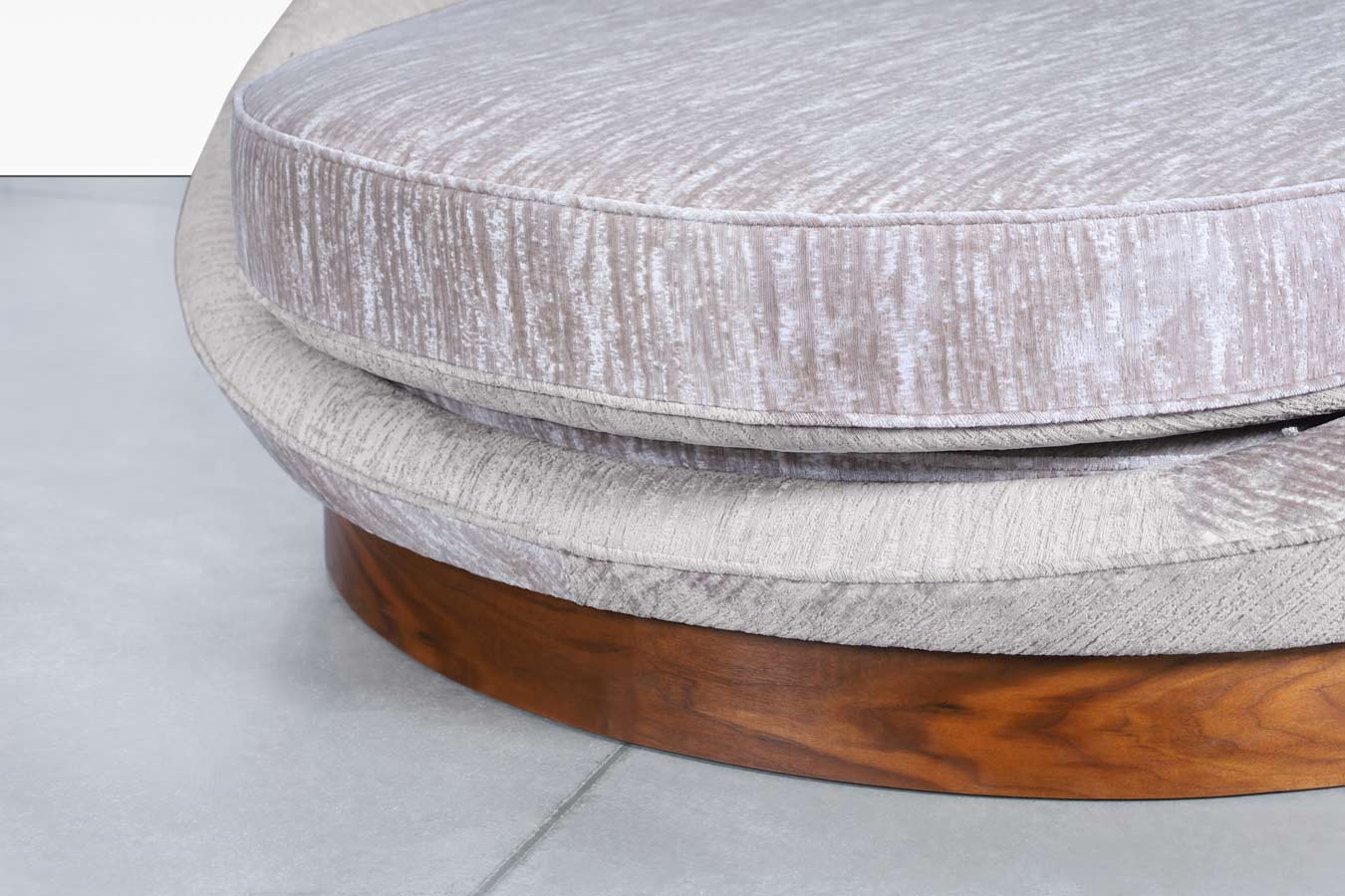 Vintage Walnut "Satellite" Lounge Chair by Milo Baughman