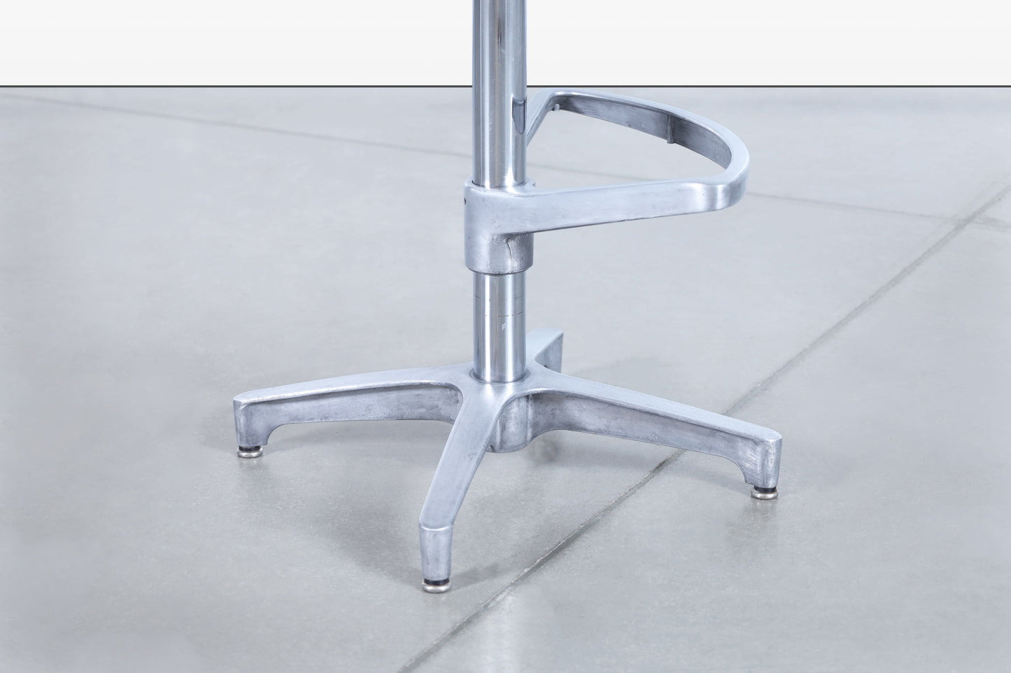 Vintage Walnut and Aluminum Bar Stools