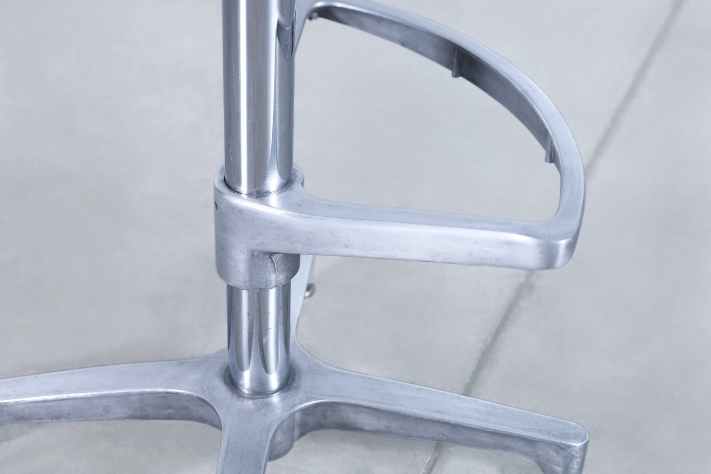 Vintage Walnut and Aluminum Bar Stools