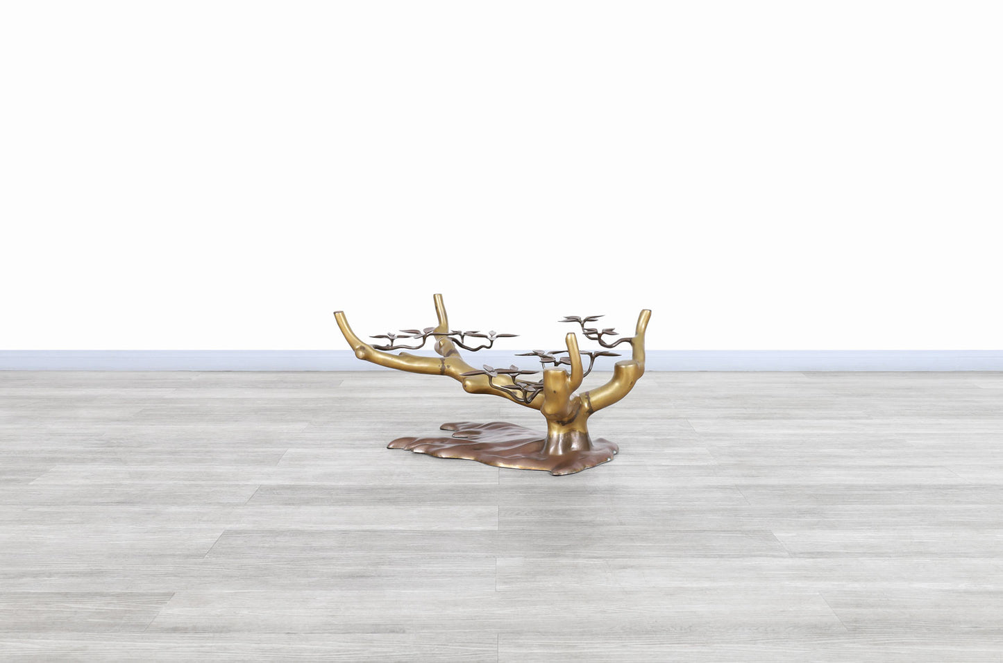 Vintage Brass "Bonsai" Coffee Table by Willy Daro