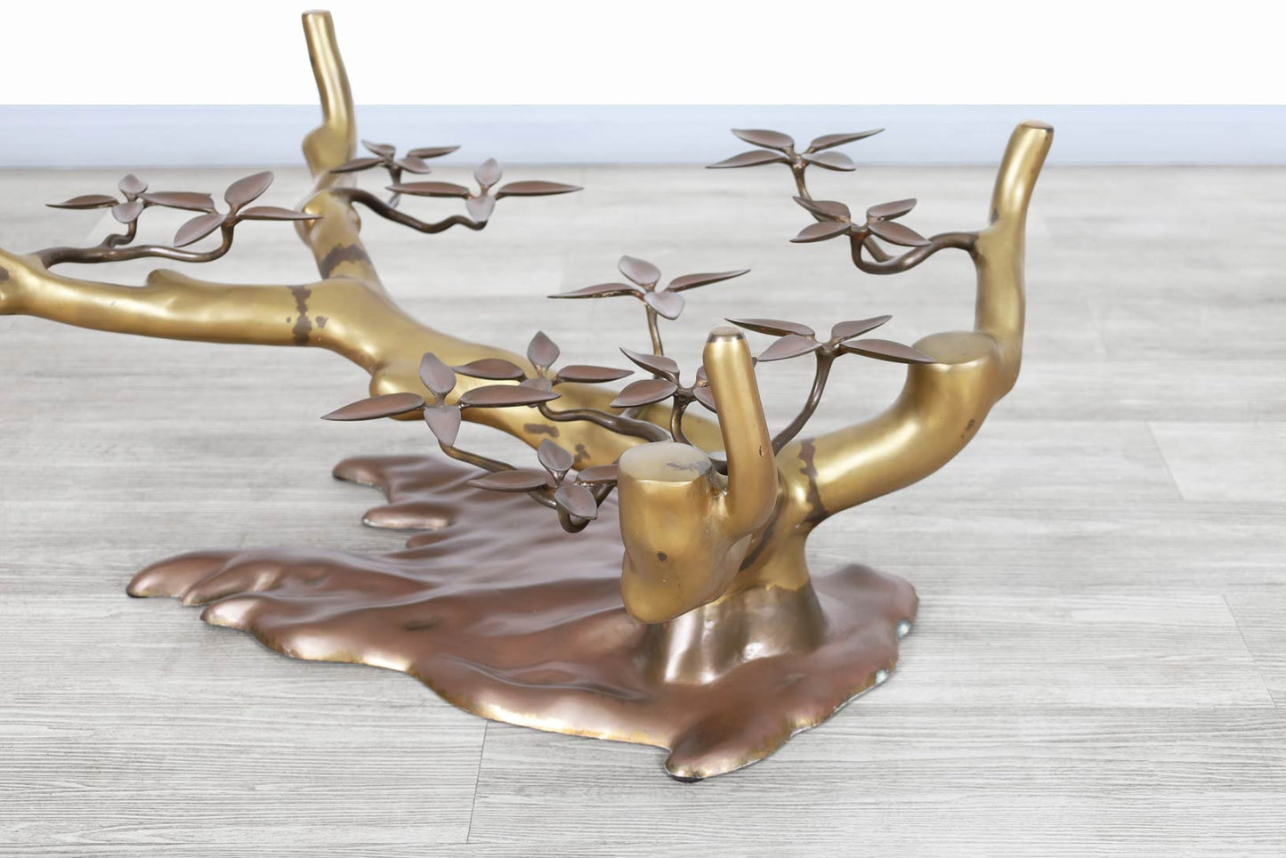 Vintage Brass "Bonsai" Coffee Table by Willy Daro