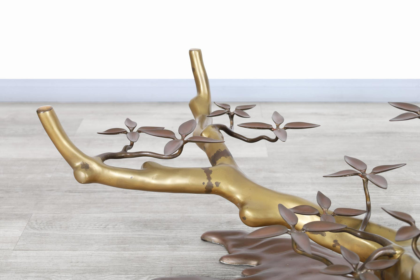 Vintage Brass "Bonsai" Coffee Table by Willy Daro