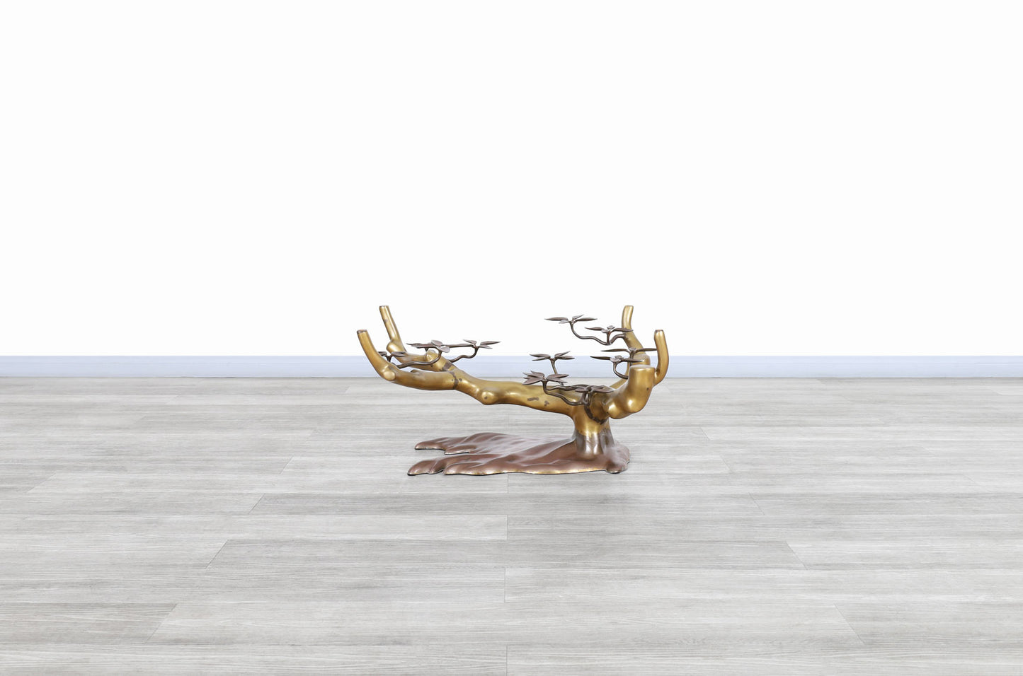 Vintage Brass "Bonsai" Coffee Table by Willy Daro