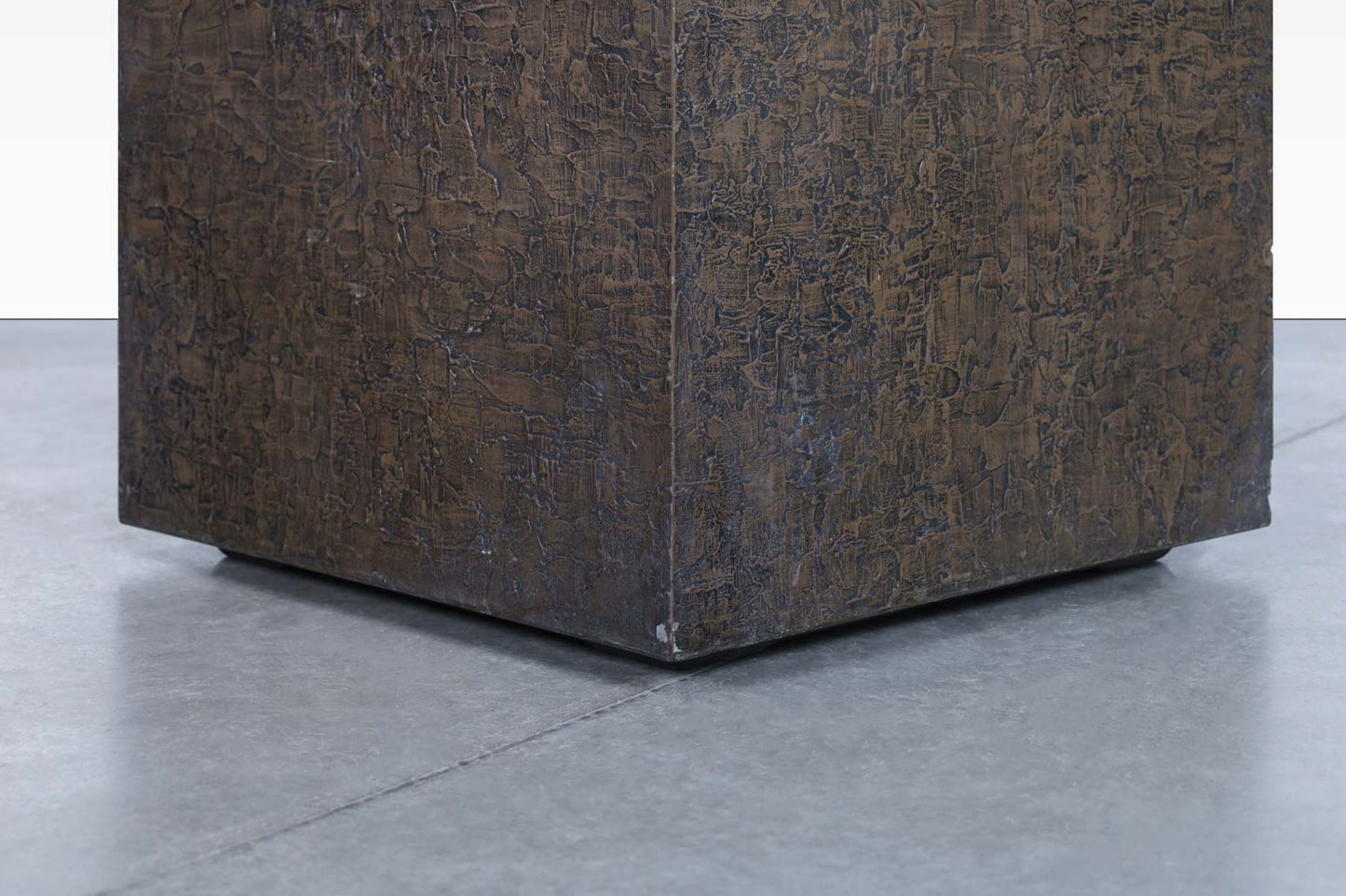 Vintage Bronze Resin Square Planters by Forms and Surfaces