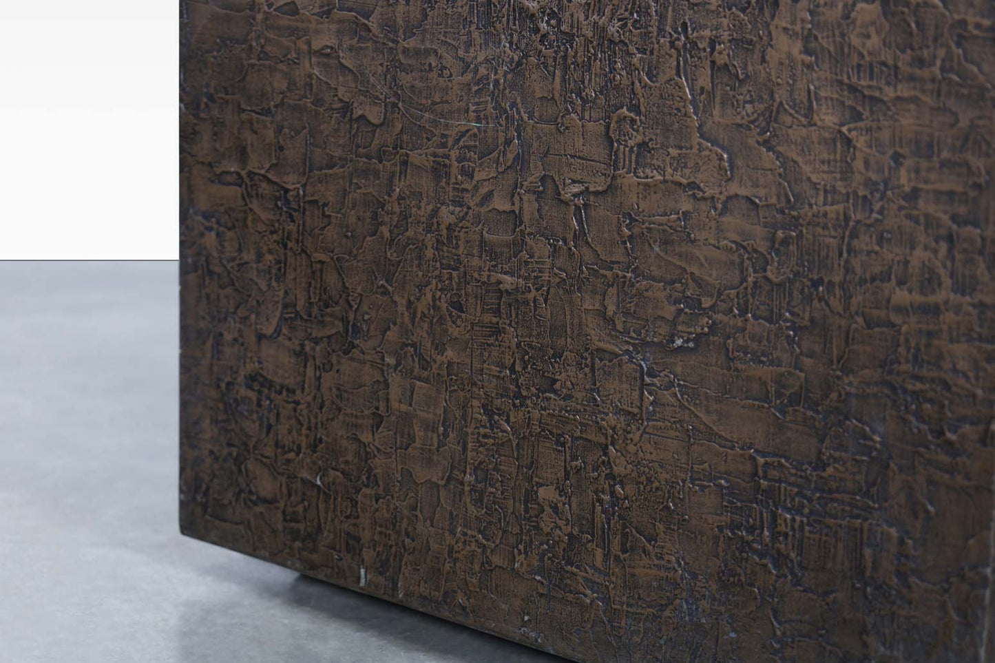 Vintage Bronze Resin Square Planters by Forms and Surfaces