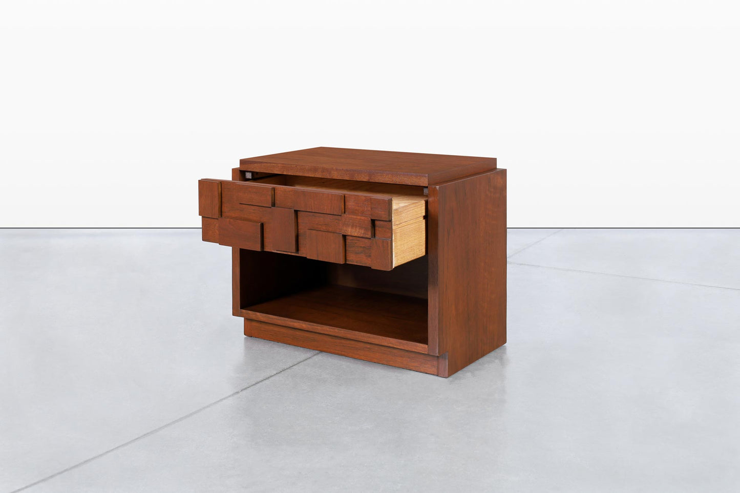 Vintage Brutalist “Staccato” Nightstands by Lane