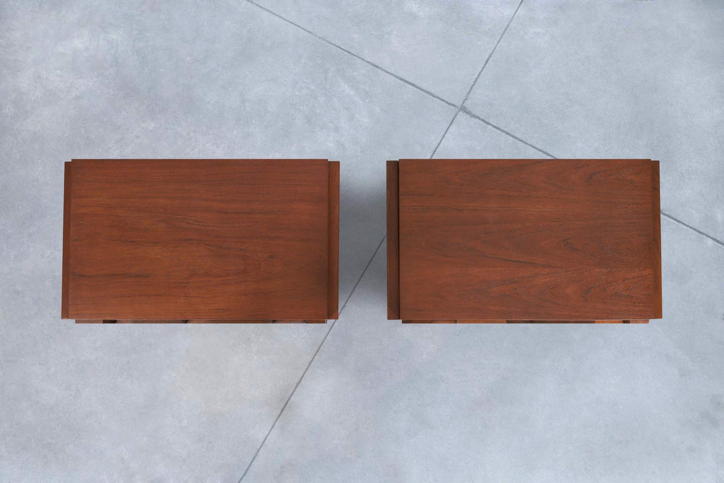 Vintage Brutalist “Staccato” Nightstands by Lane