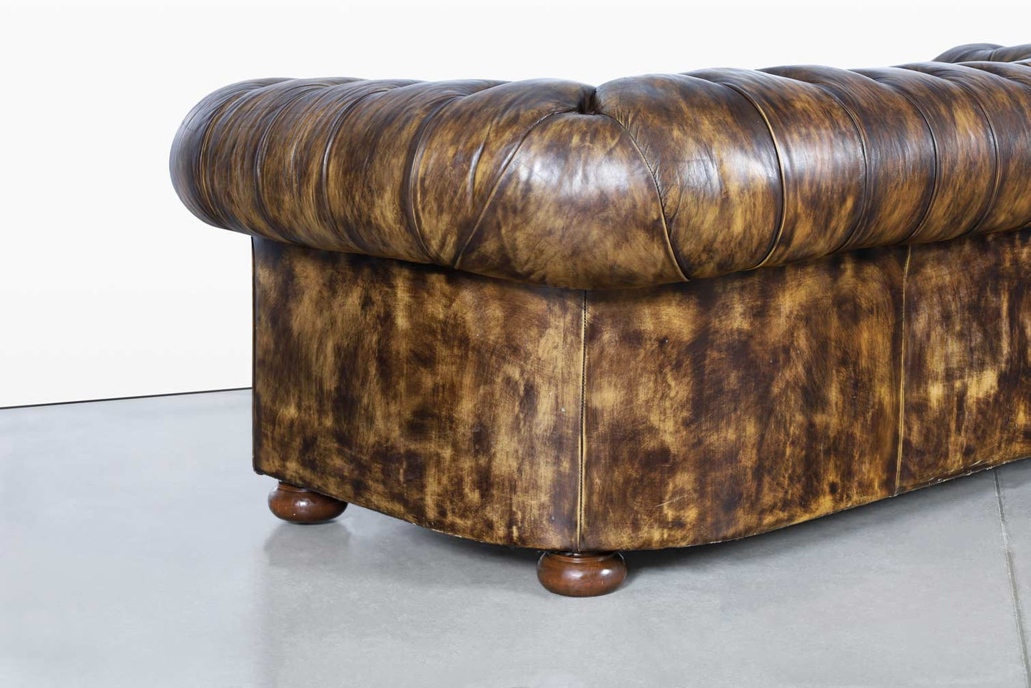 Vintage Butterscotch Leather Chesterfield Sofa