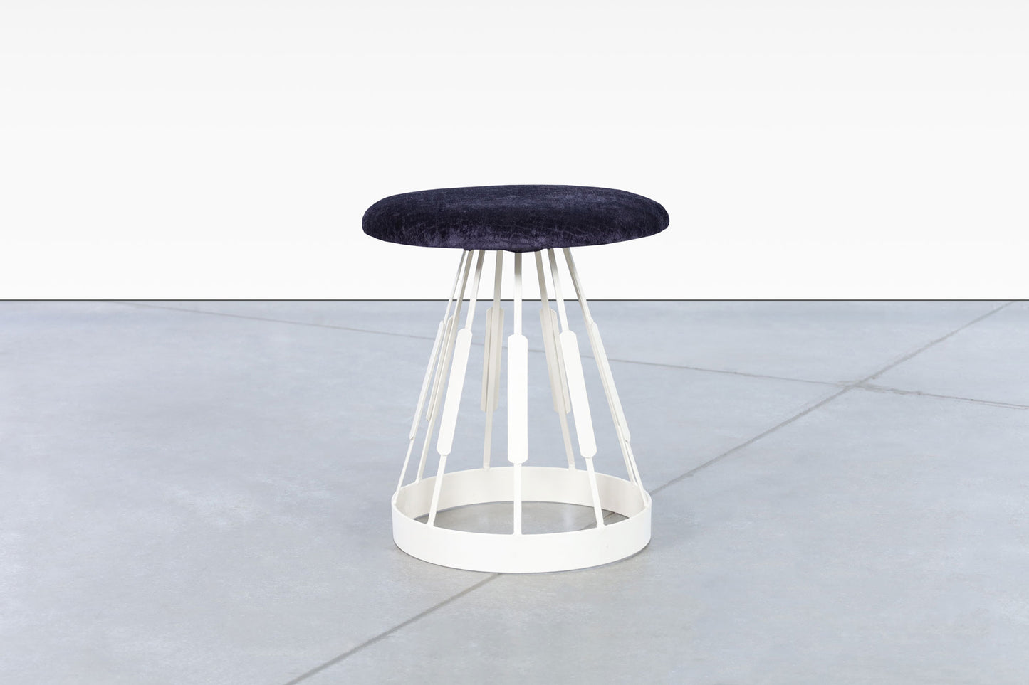 Vintage Enameled Iron Stools by Arthur Umanoff for Shaver-Howard Inc.