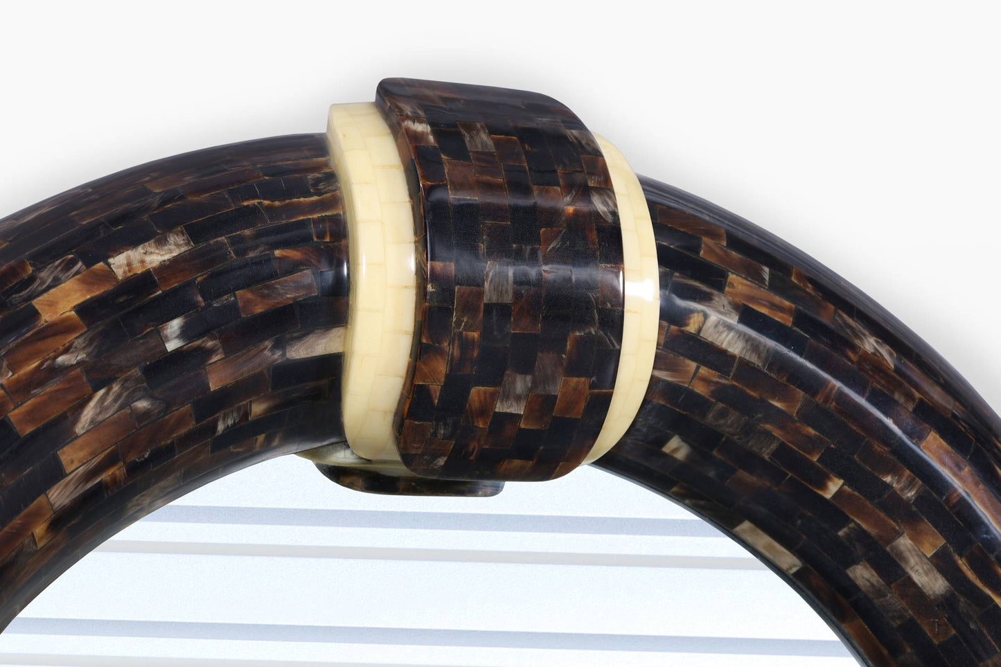Vintage Horn Console Table with Mirror by Enrique Garcel for Jimeco LTDA.