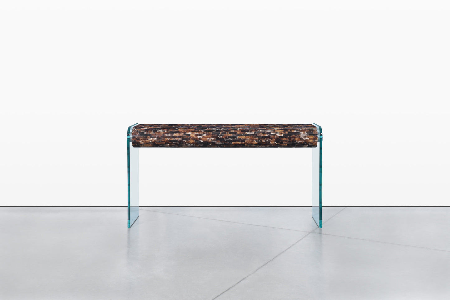 Vintage Horn Console Table with Mirror by Enrique Garcel for Jimeco LTDA.