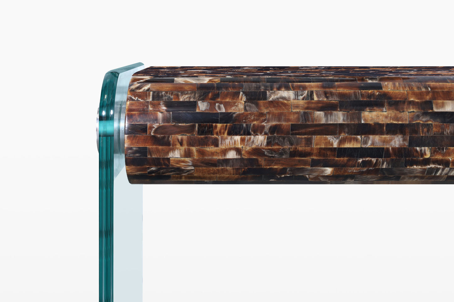 Vintage Horn Console Table with Mirror by Enrique Garcel for Jimeco LTDA.