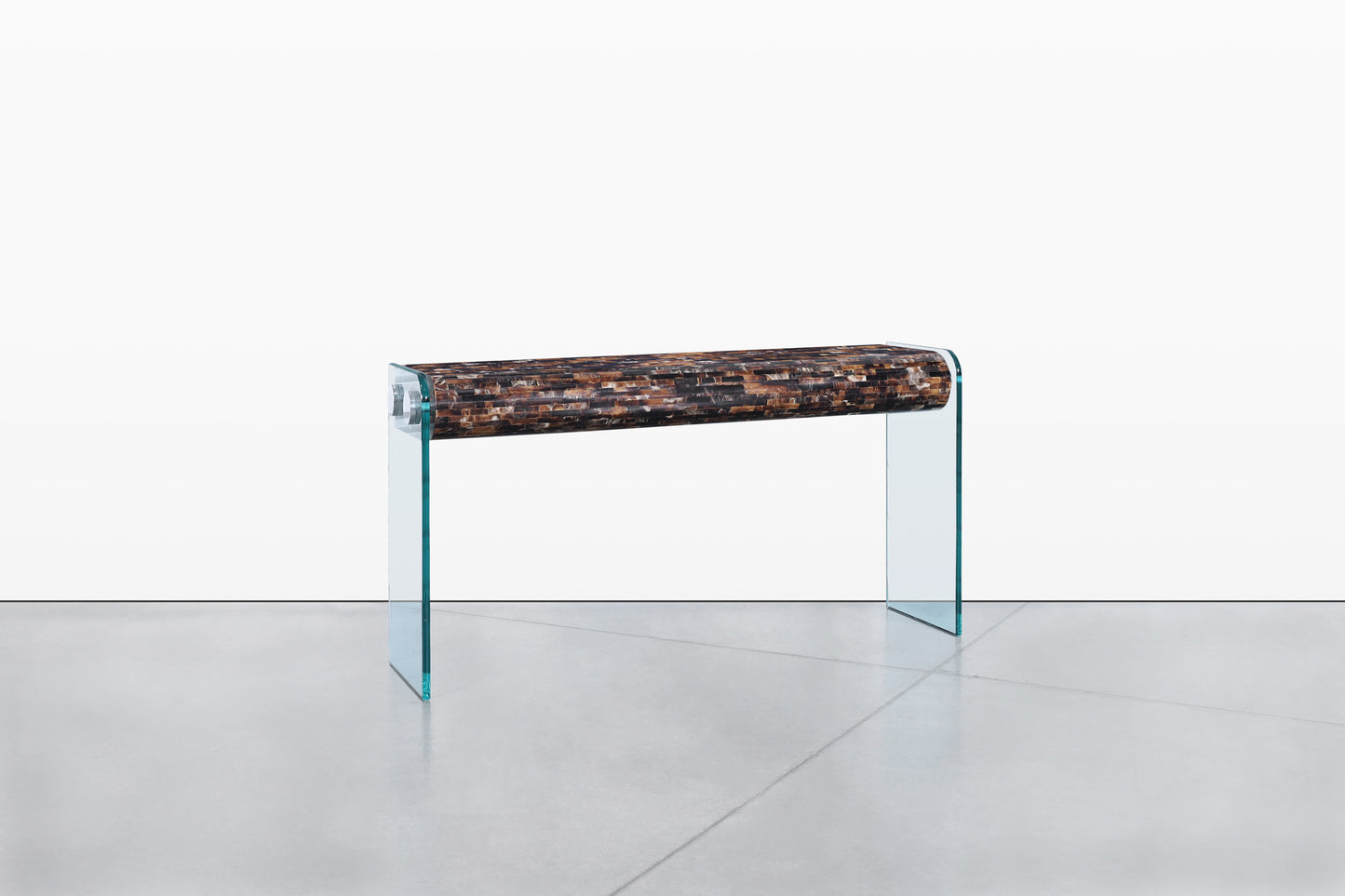 Vintage Horn Console Table with Mirror by Enrique Garcel for Jimeco LTDA.