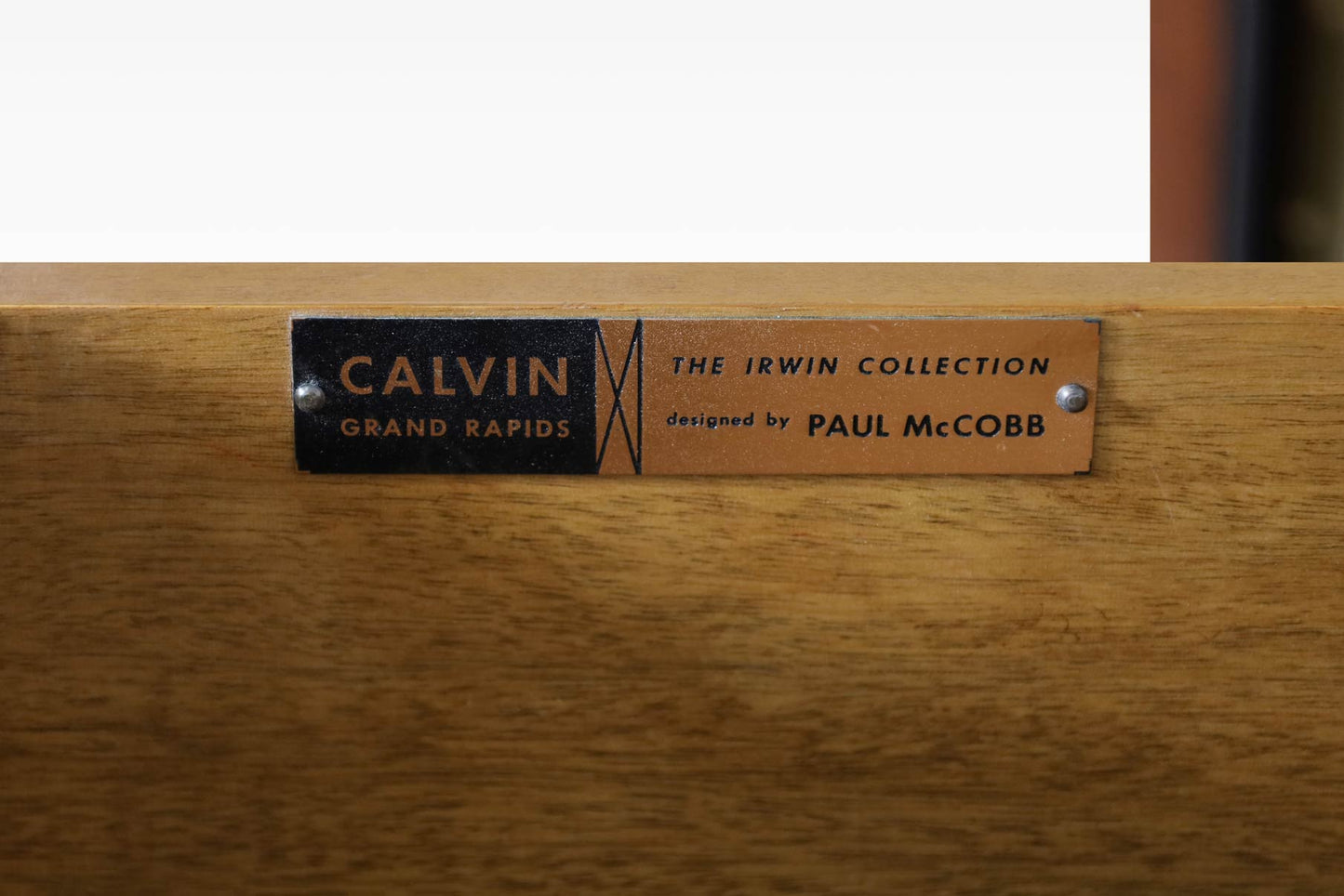 Vintage "Irwin Collection" Mahogany and Brass Credenza by Paul McCobb