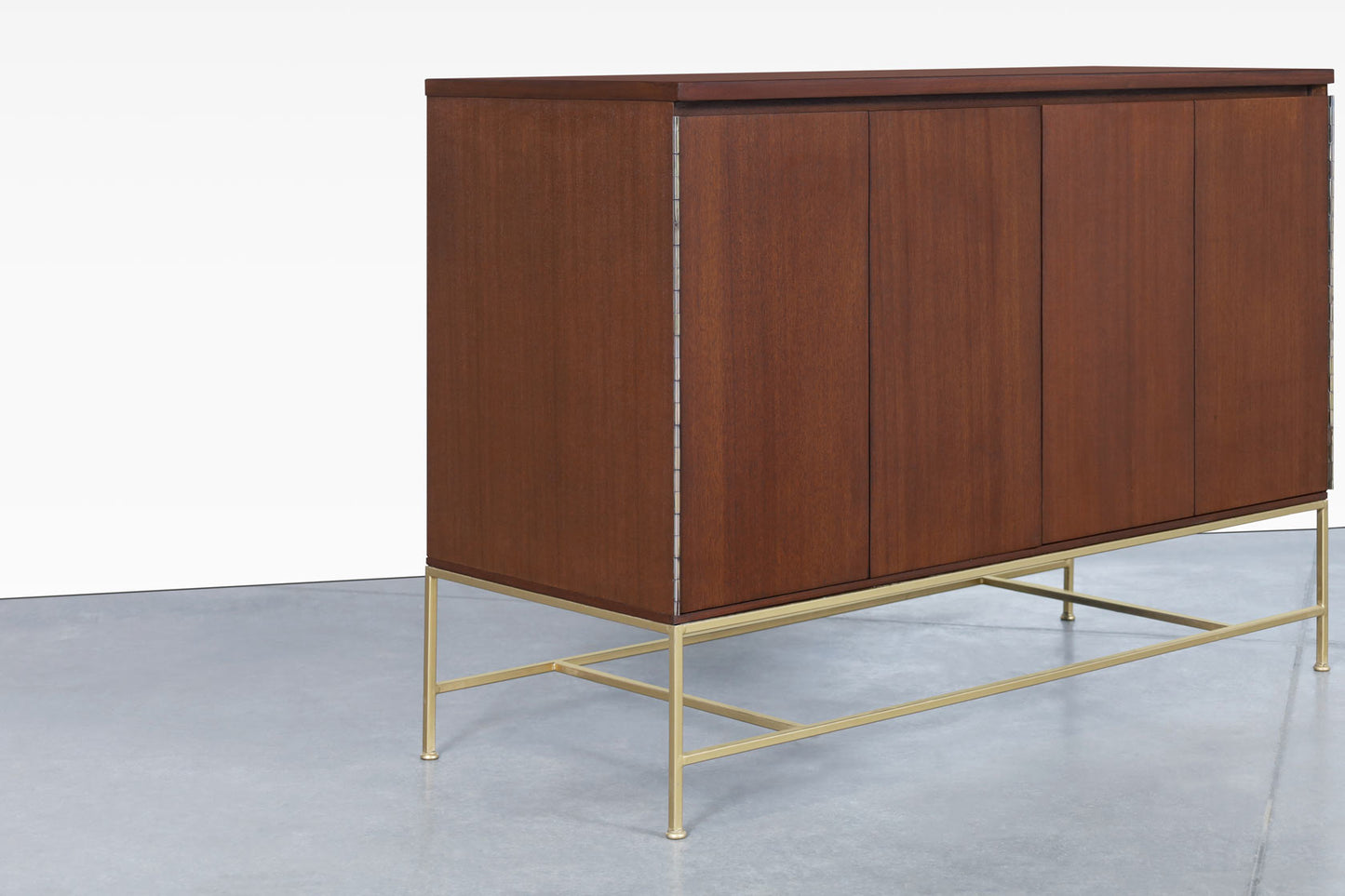 Vintage "Irwin Collection" Mahogany and Brass Credenza by Paul McCobb