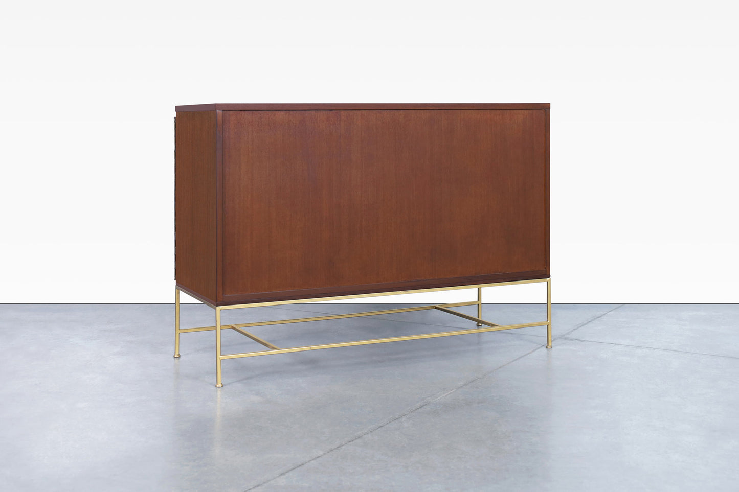 Vintage "Irwin Collection" Mahogany and Brass Credenza by Paul McCobb
