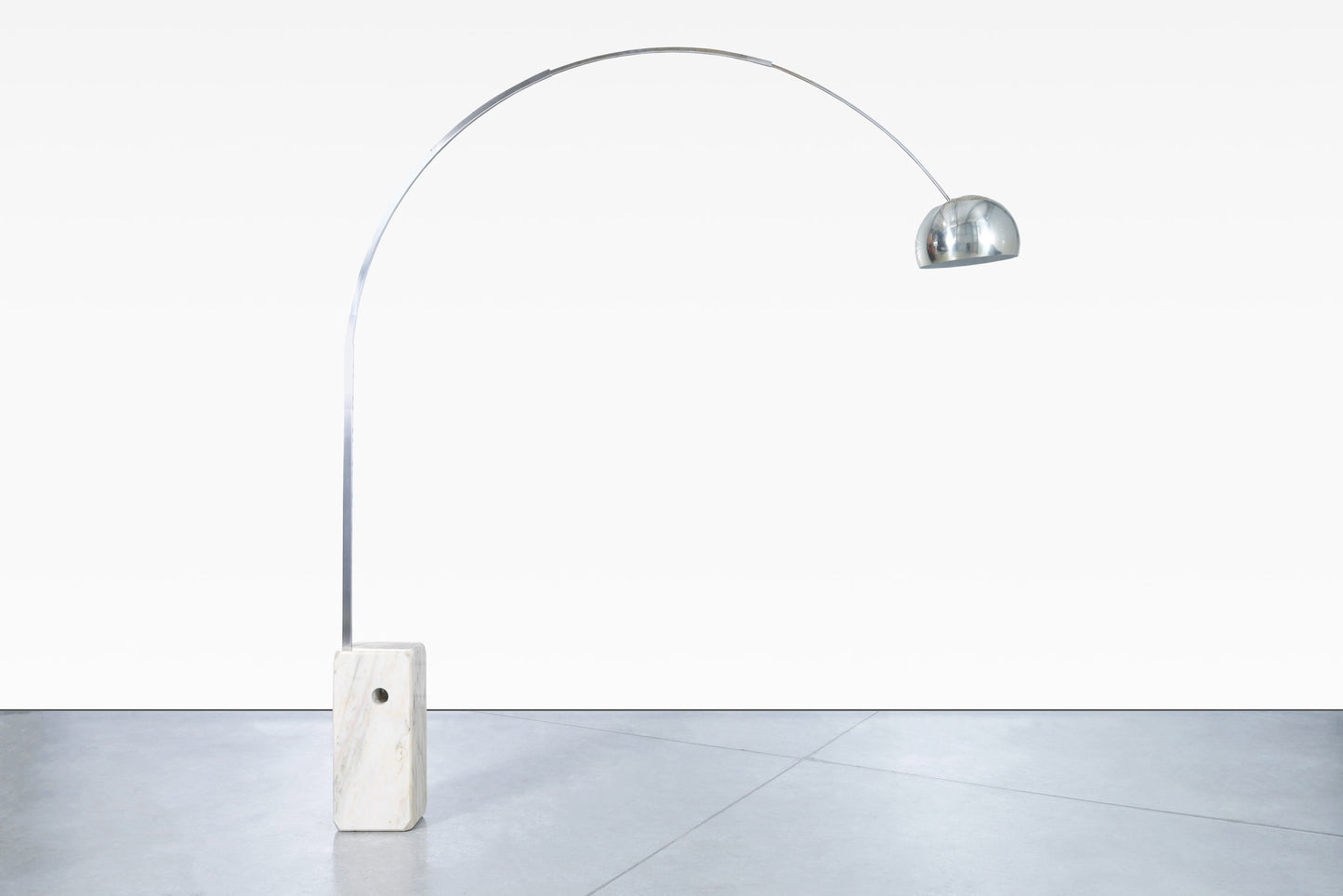 Vintage Italian "Arco" Marble Floor Lamps by Achille and Pier Castiglioni, 1960s