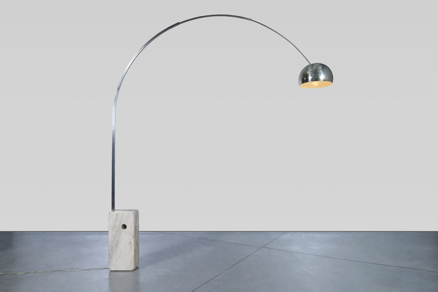 Vintage Italian "Arco" Marble Floor Lamps by Achille and Pier Castiglioni, 1960s