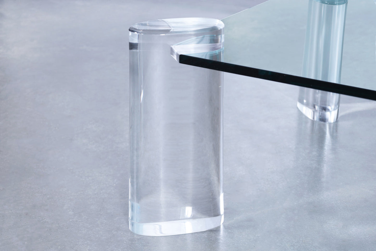 Vintage Lucite and Glass Coffee Table by Karl Springer