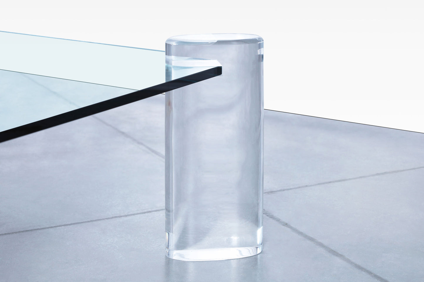 Vintage Lucite and Glass Coffee Table by Karl Springer