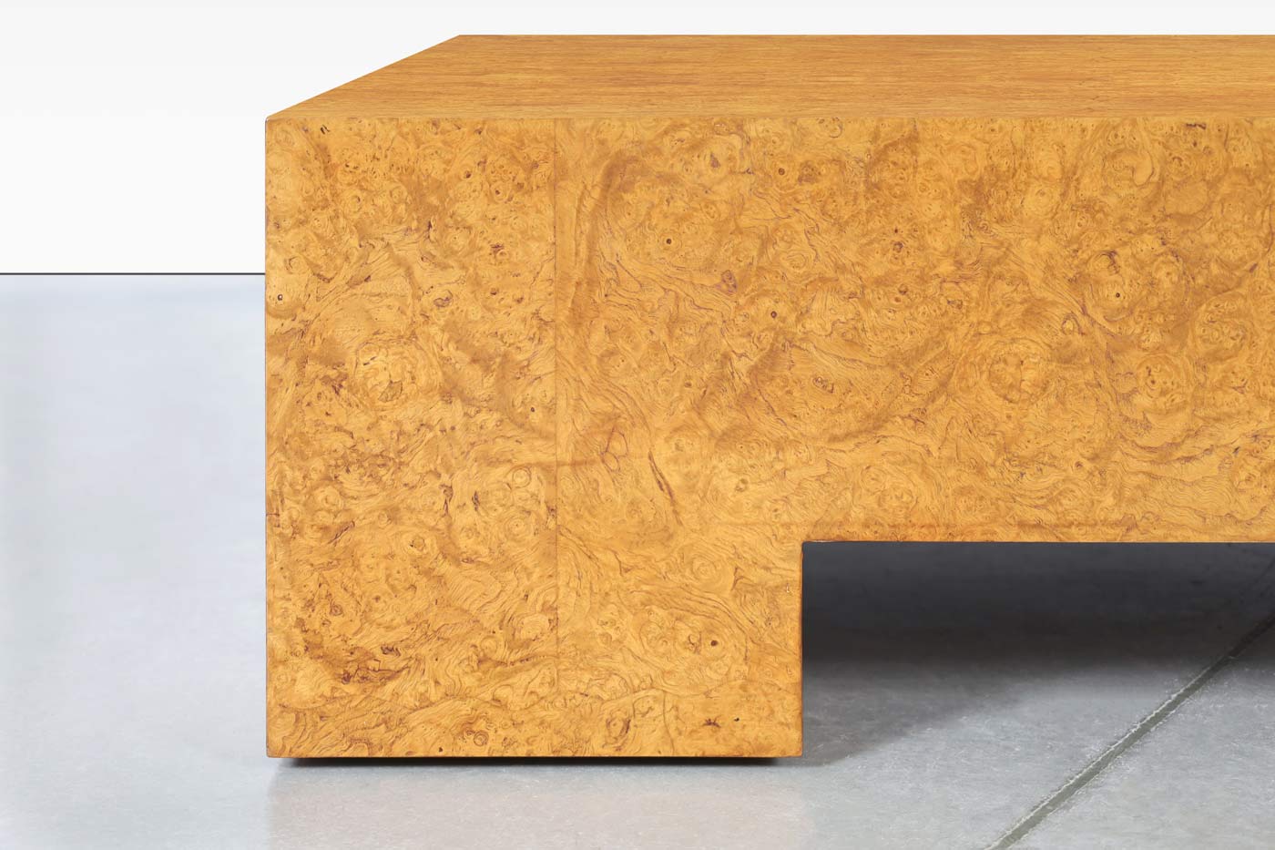 Vintage Oversized Burl Wood Coffee Table by Milo Baughman for Thayer Coggin
