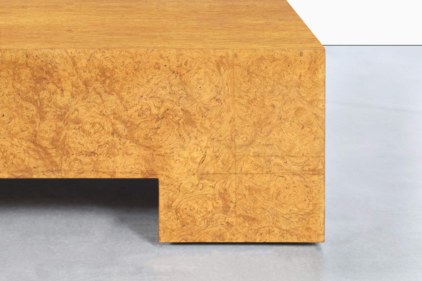 Vintage Oversized Burl Wood Coffee Table by Milo Baughman for Thayer Coggin