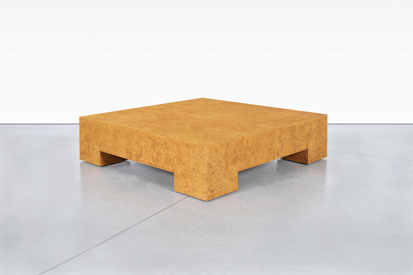 Vintage Oversized Burl Wood Coffee Table by Milo Baughman for Thayer Coggin