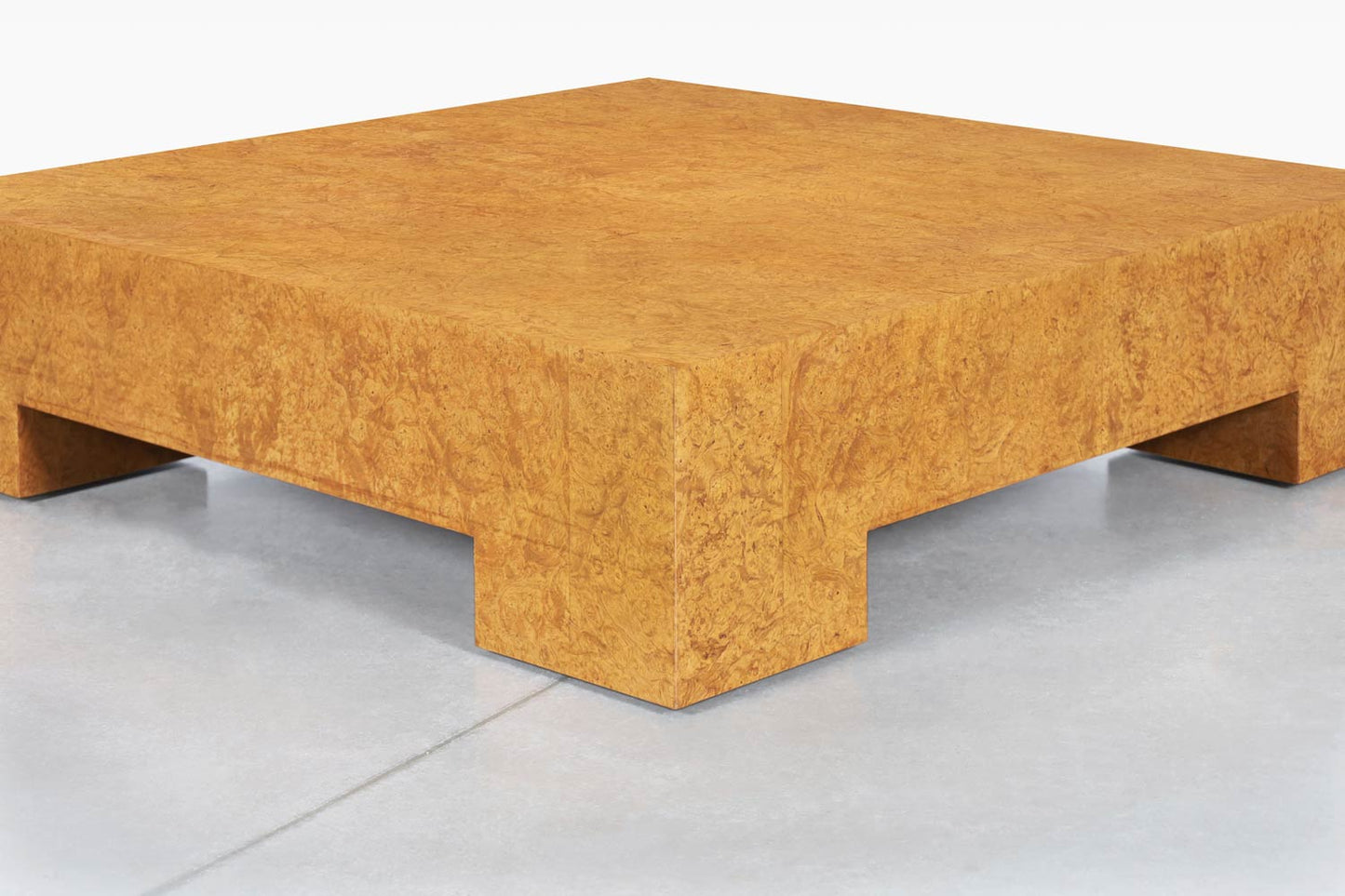 Vintage Oversized Burl Wood Coffee Table by Milo Baughman for Thayer Coggin