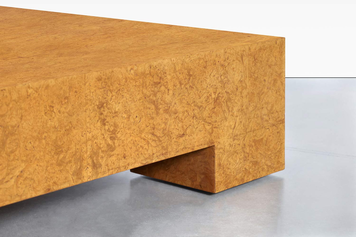 Vintage Oversized Burl Wood Coffee Table by Milo Baughman for Thayer Coggin
