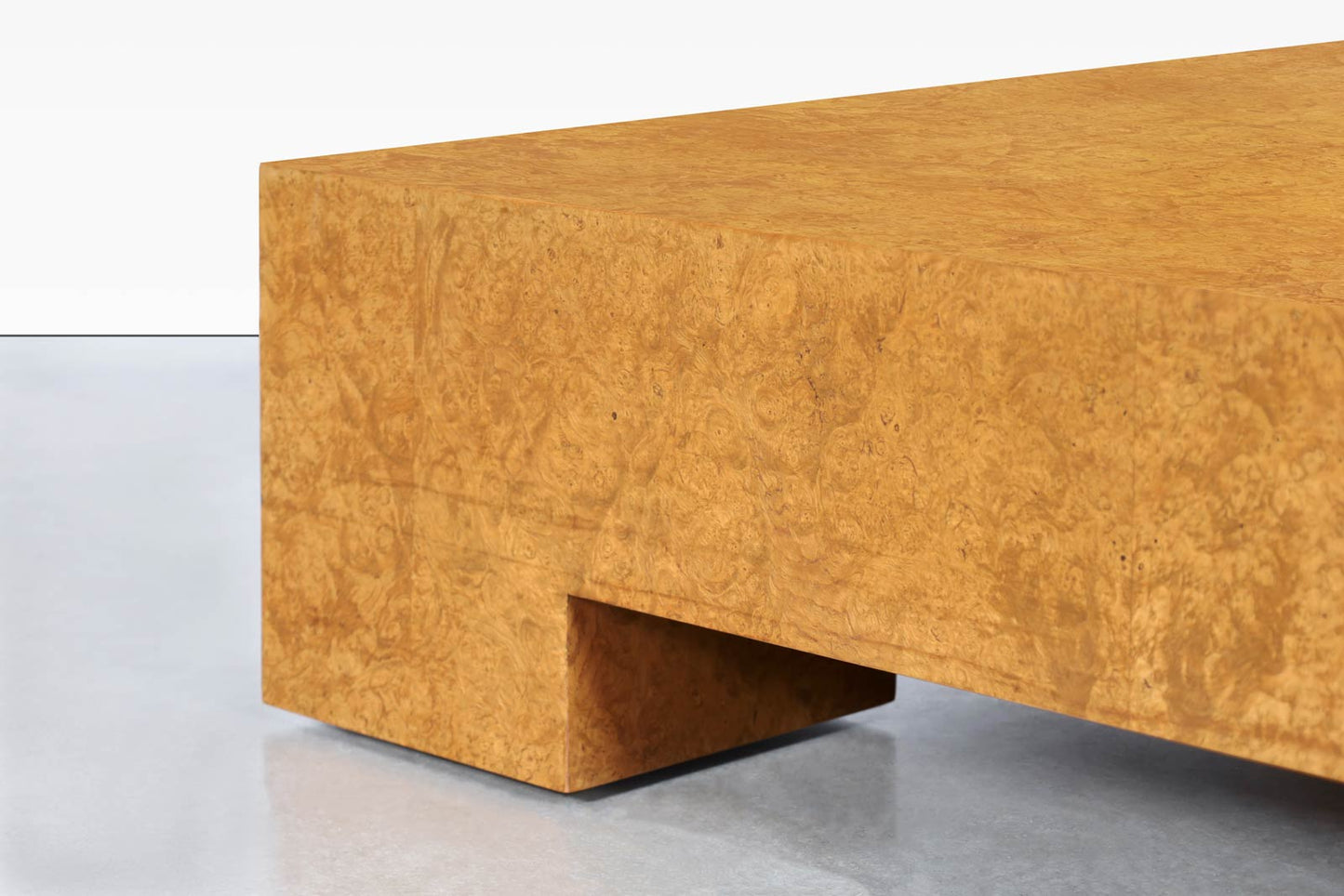 Vintage Oversized Burl Wood Coffee Table by Milo Baughman for Thayer Coggin