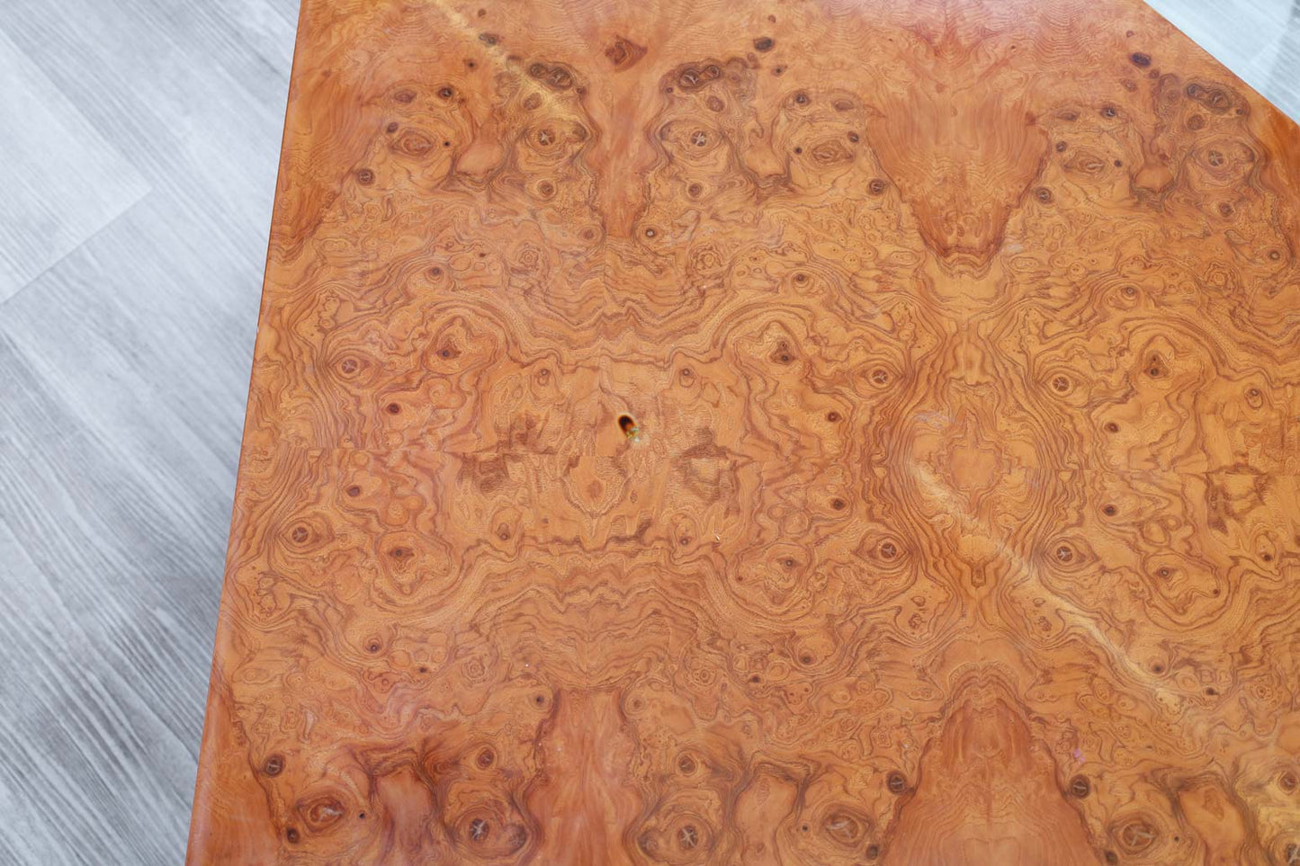 Vintage Stainless Steel Cantilevered Coffee Table Attributed to Brueton