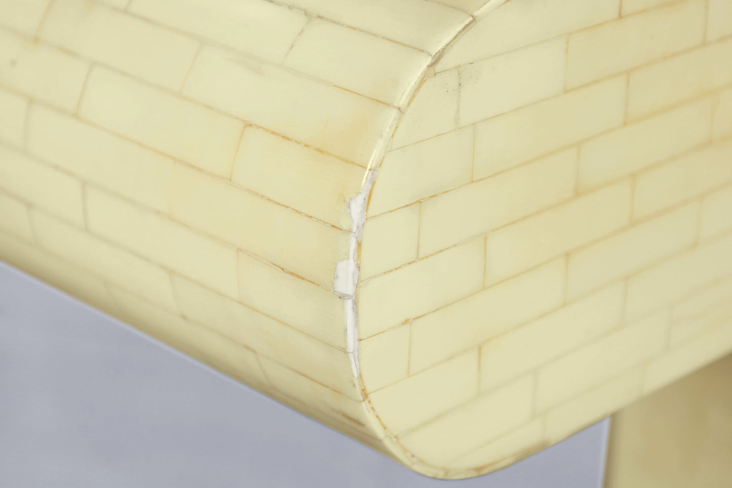 Vintage Tessellated Bone Console Table by Enrique Garcel for Jimeco LTDA