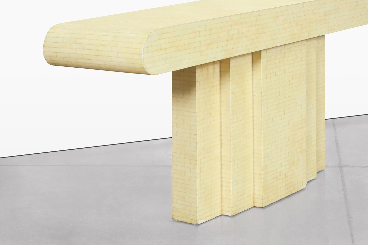 Vintage Tessellated Bone Console Table by Enrique Garcel for Jimeco LTDA