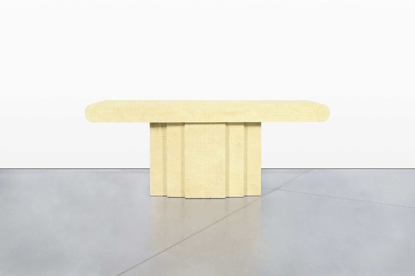 Vintage Tessellated Bone Console Table by Enrique Garcel for Jimeco LTDA