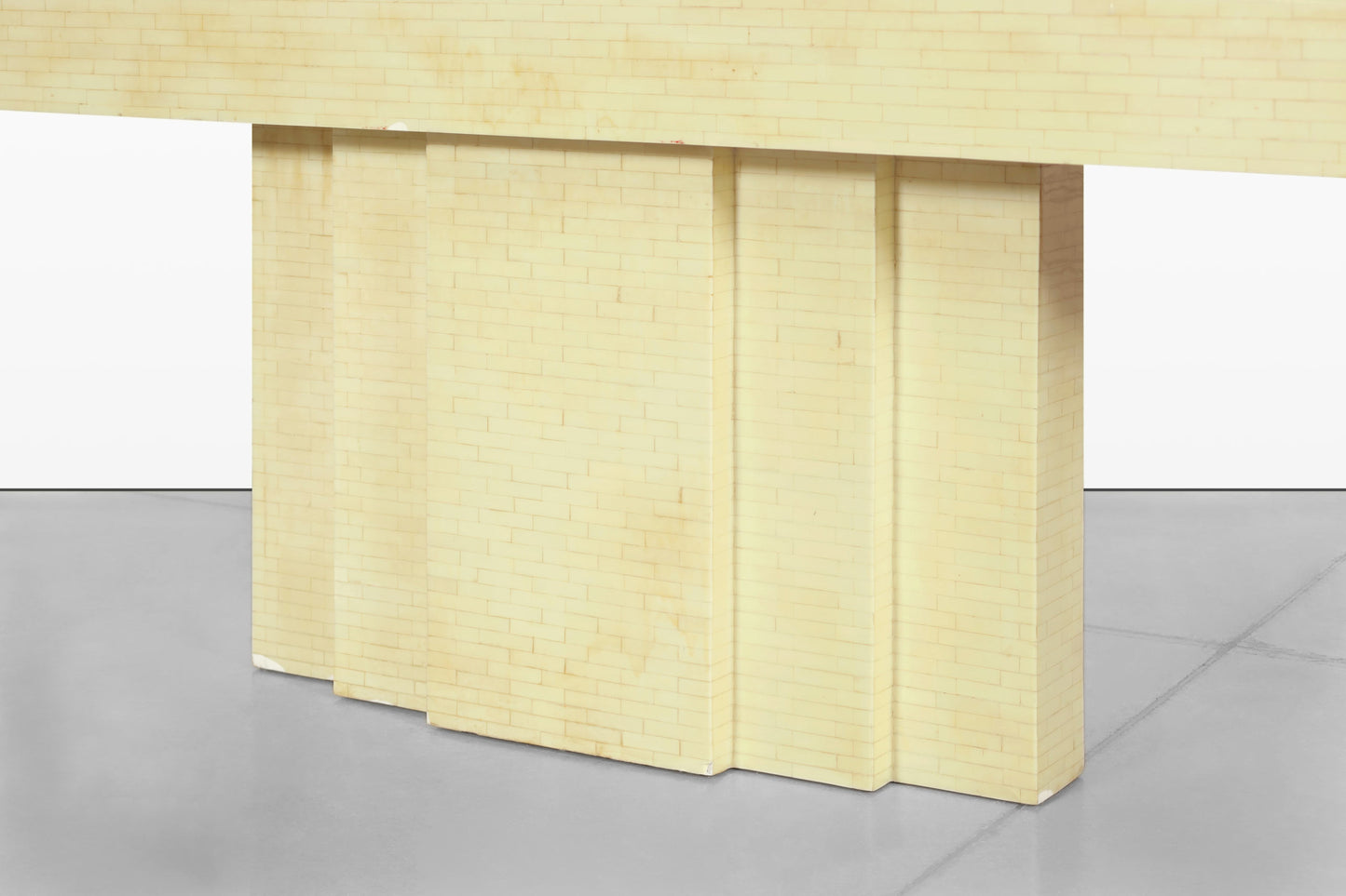 Vintage Tessellated Bone Console Table by Enrique Garcel for Jimeco LTDA