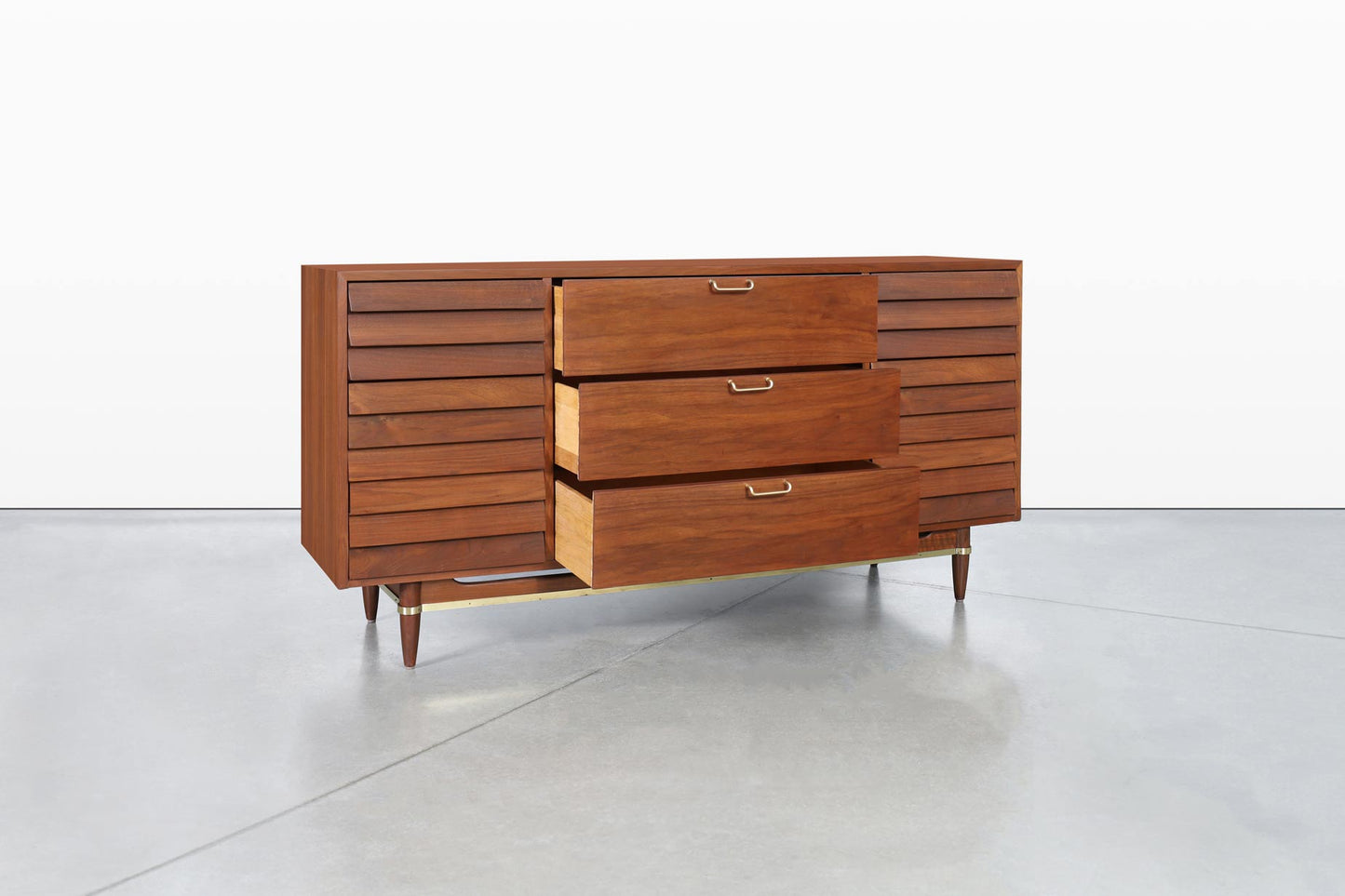 Vintage Walnut Dresser by Merton L. Gershun American of Martinsville