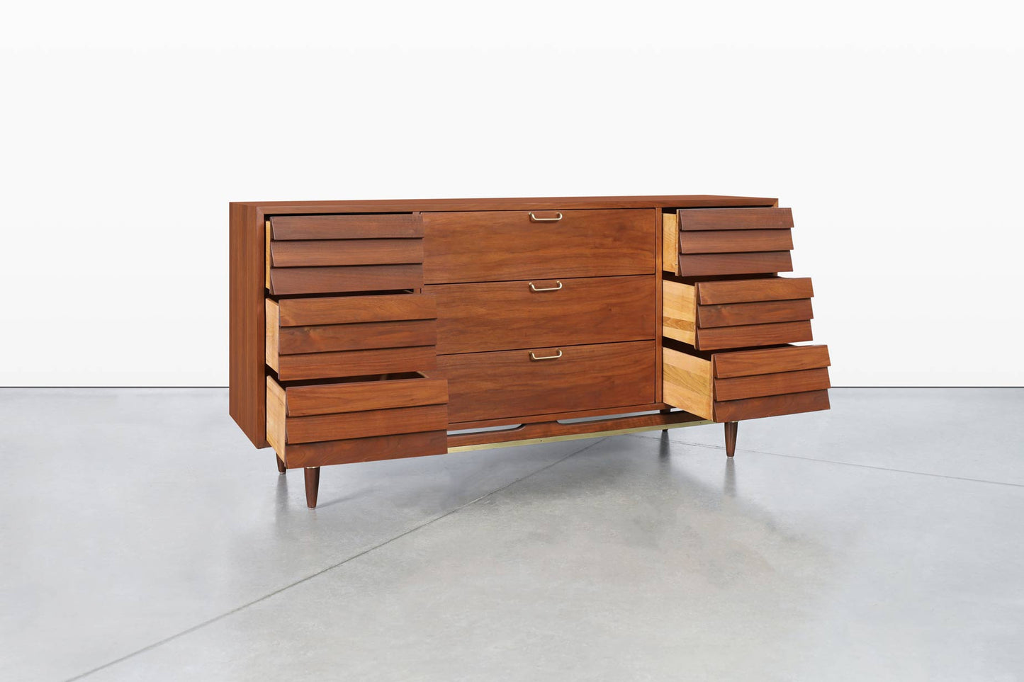 Vintage Walnut Dresser by Merton L. Gershun American of Martinsville